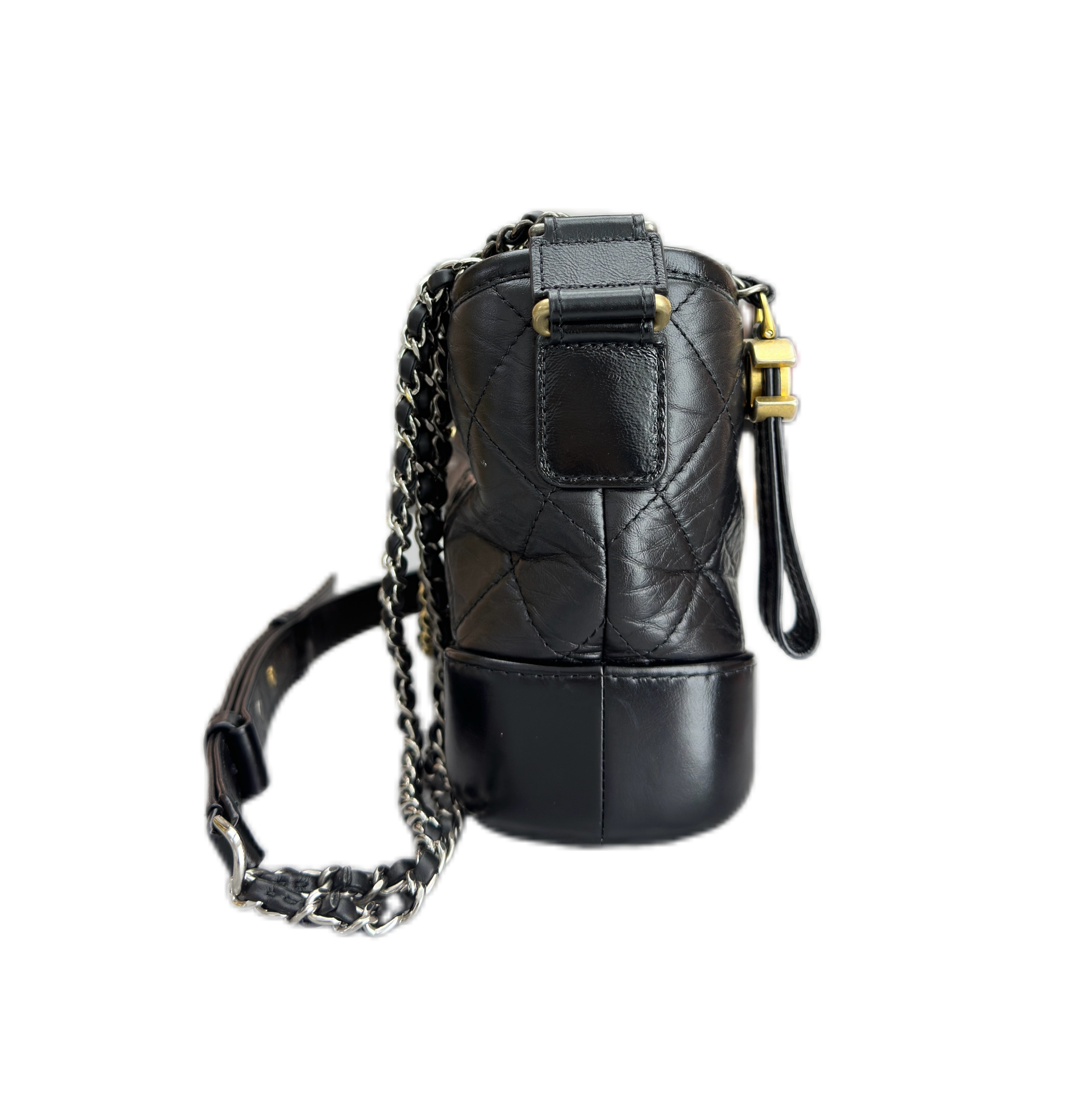 CHANEL GABRIELLE Handbag Small CALFSKIN Mixed Hardware（BLACK）