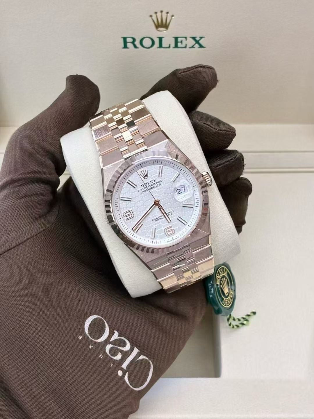 Rolex Land-Dweller 36 Oyster, 36 mm, Everose gold