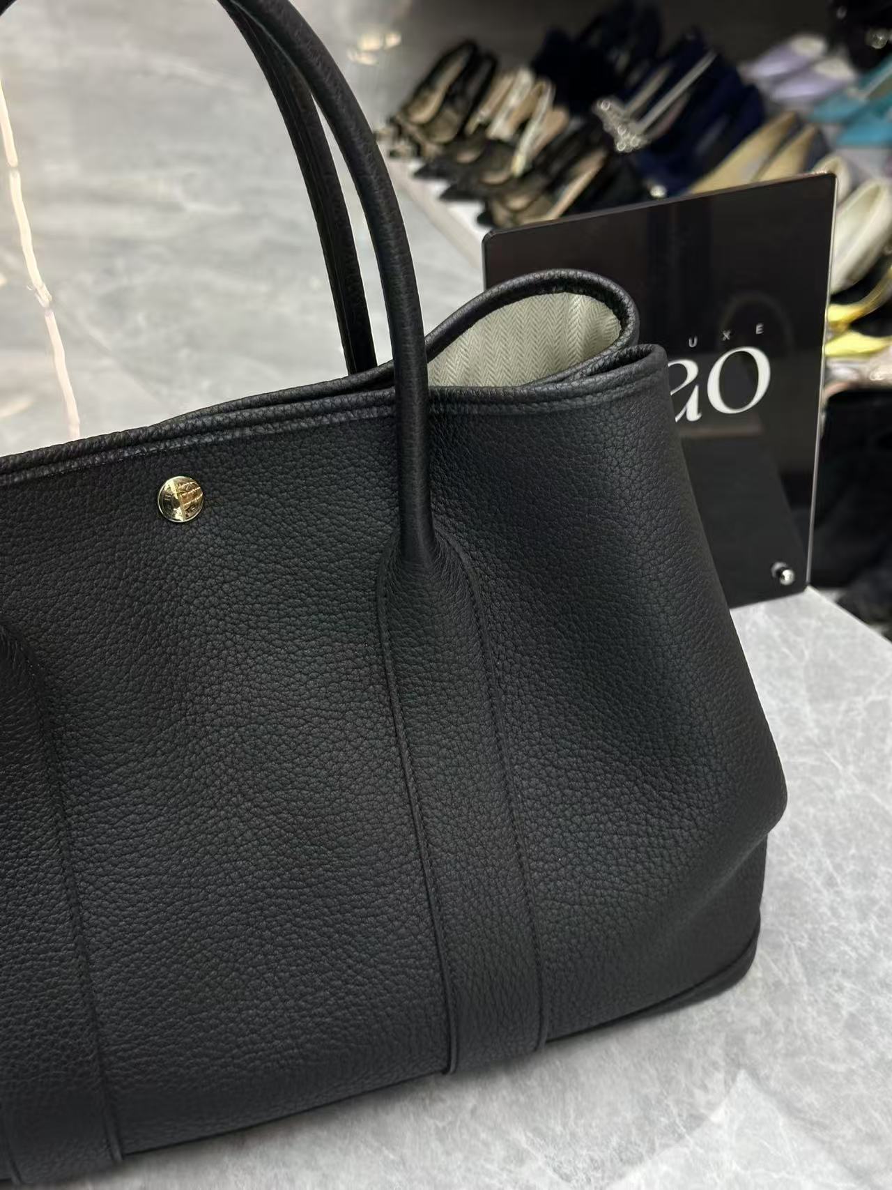 Hermès Garden Party 36 Balck PHW Y Stamp