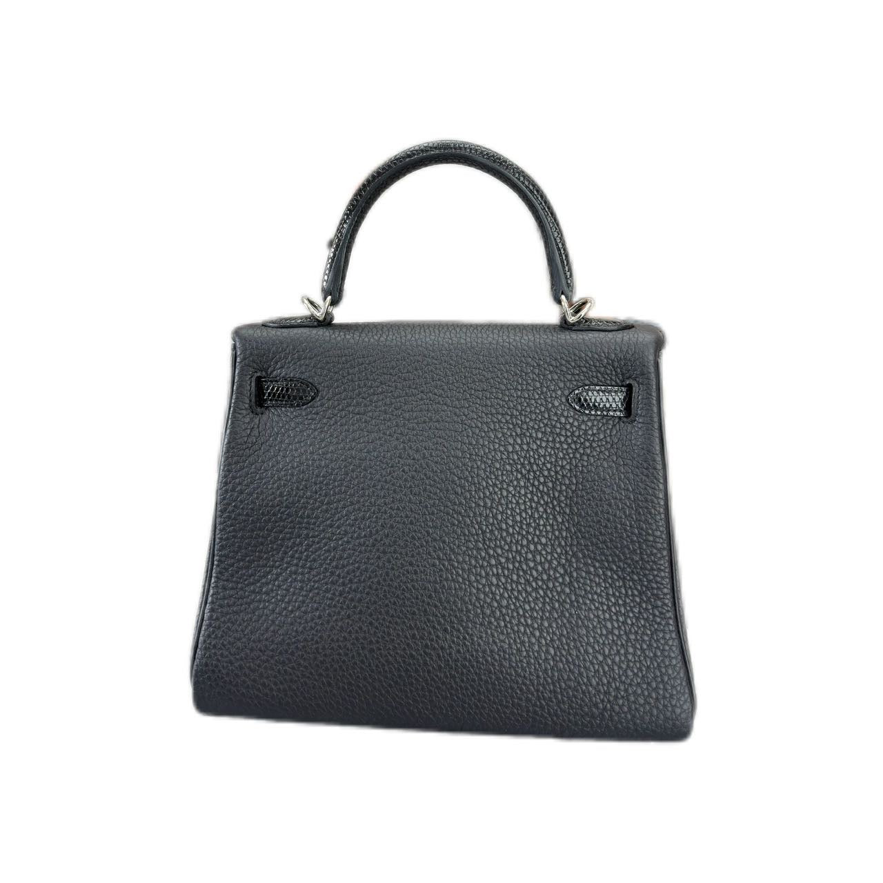 HERMÈS Kelly 25 Sellier Touch SHW Noir (Black) B Stamp