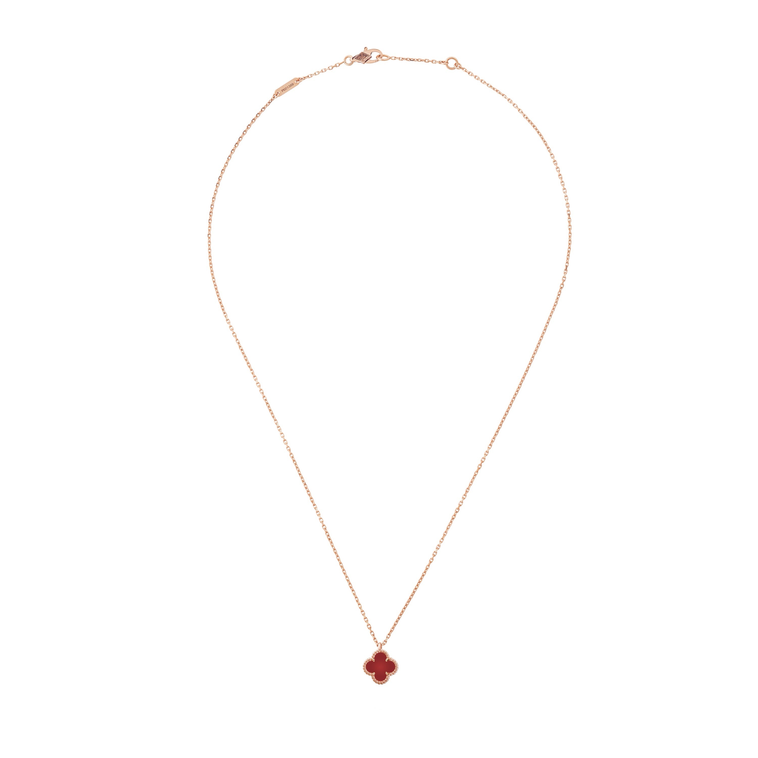 Van Cleef & Arpels Sweet Alhambra pendant Rose Gold （Carnelian）