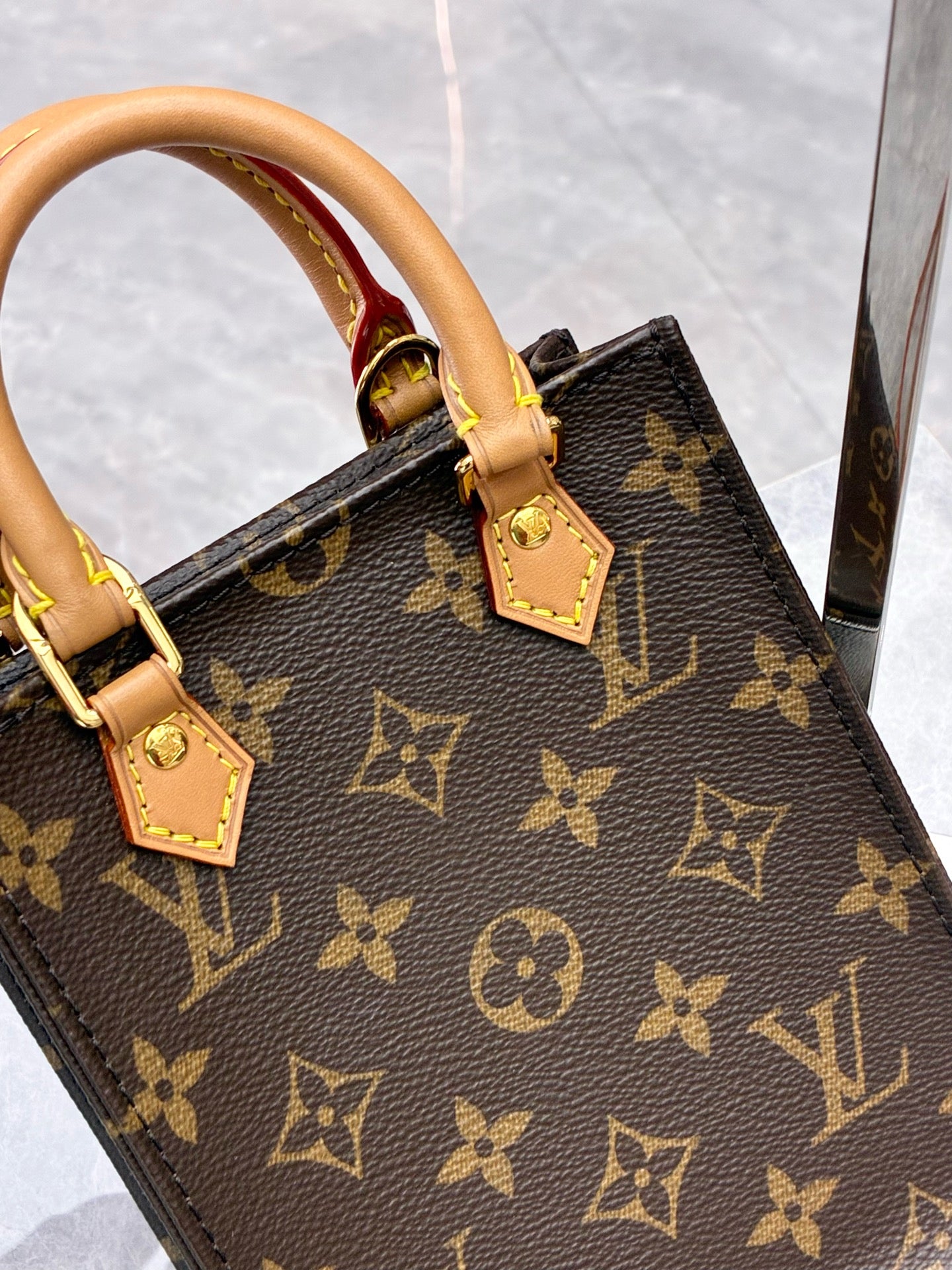 LOUIS VUITTON Petit Sac Plat – Monogram Canvas, Mini, Pre-Owned