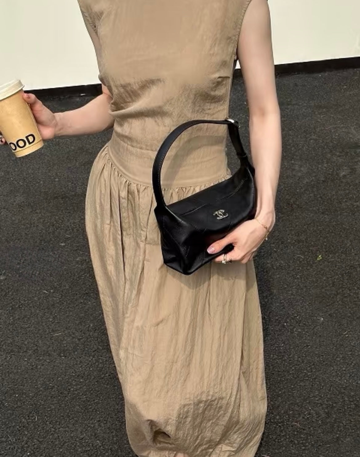CHANEL Hobo Bag – Black Small, Gold Hardware, Brand New