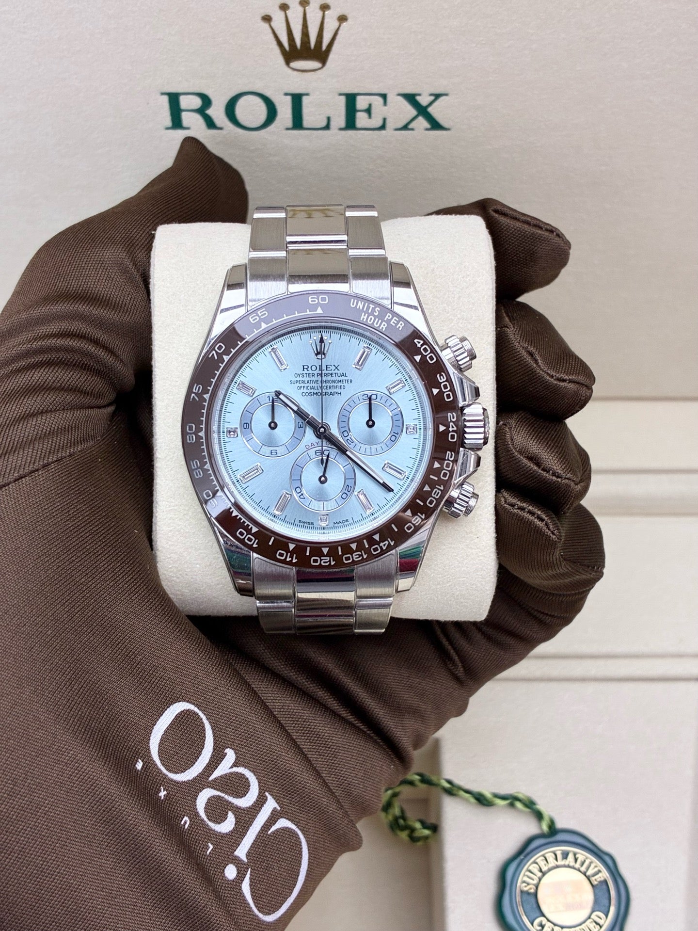 Rolex Cosmograph Daytona 116506-0002 – 950 Platinum, Ice-Blue Dial, Brand New