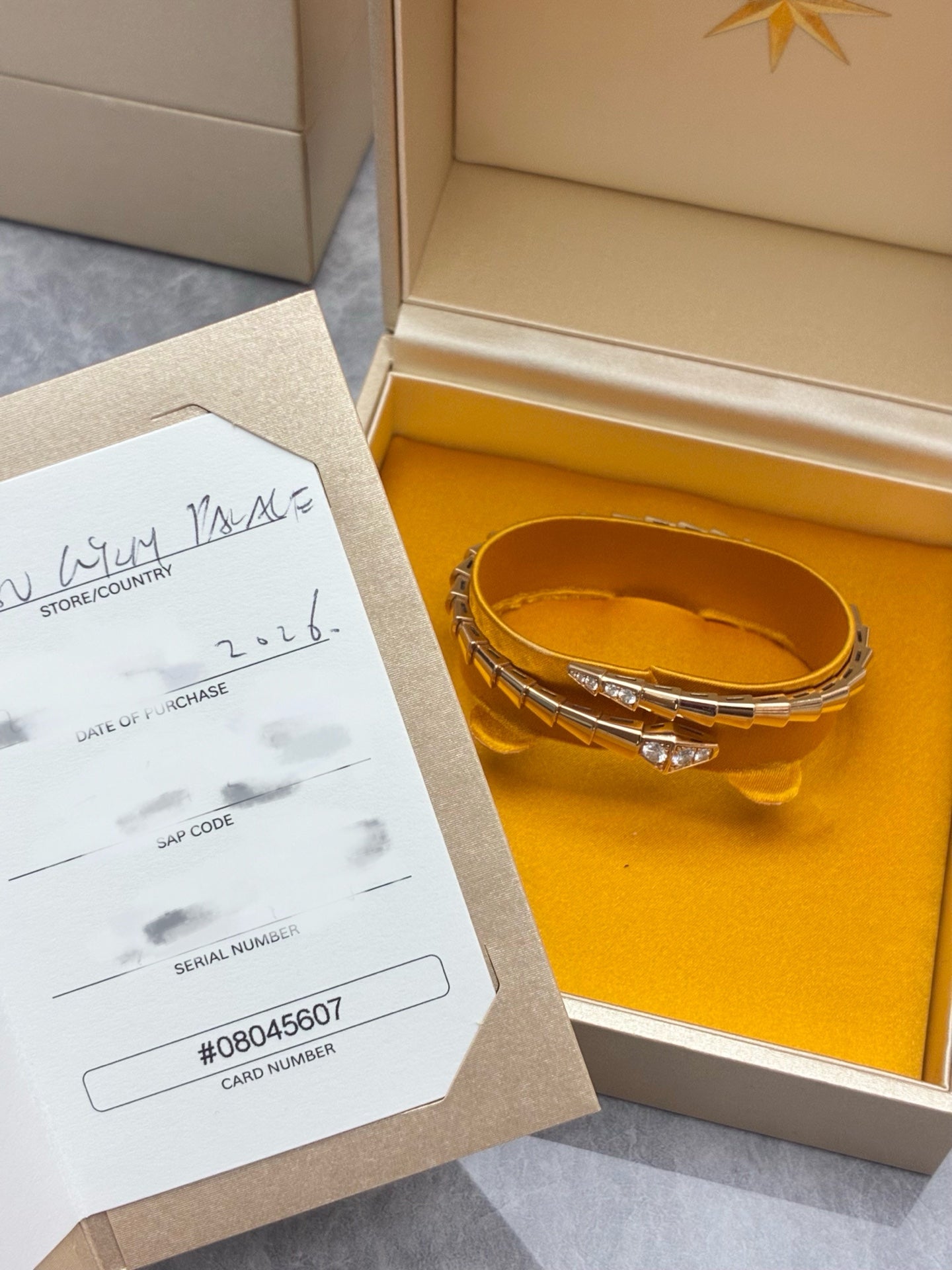 BVLGARI Serpenti Viper Bracelet – 18K Rose Gold & Diamonds, Reference BR859759, Size 16, Excellent Pre-Owned