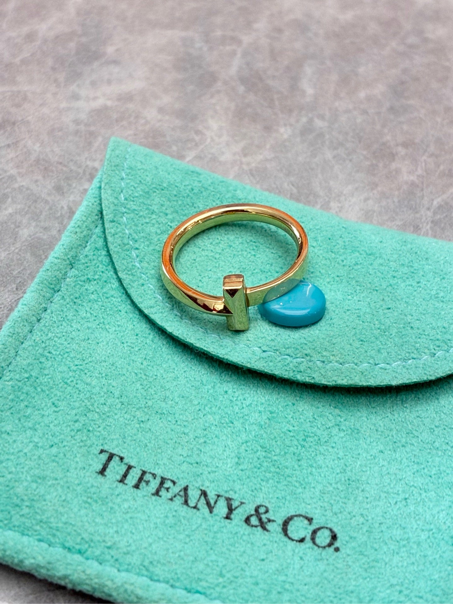 TIFFANY & CO. T1 Narrow Ring – 18K Rose Gold, Pre-Owned