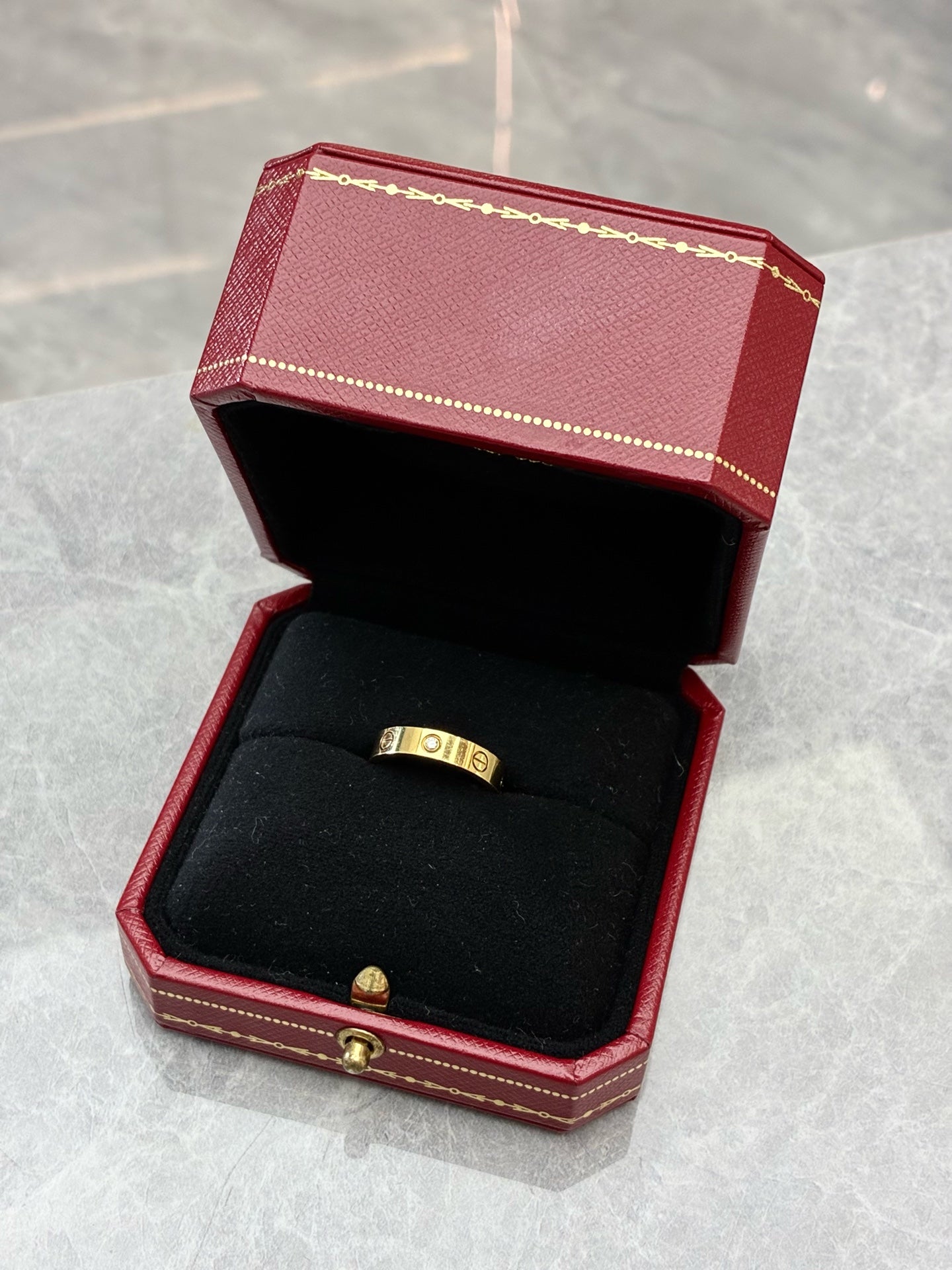 CARTIER Love Ring – 18K Yellow Gold, Single Diamond, Size 51, Pre-Owned