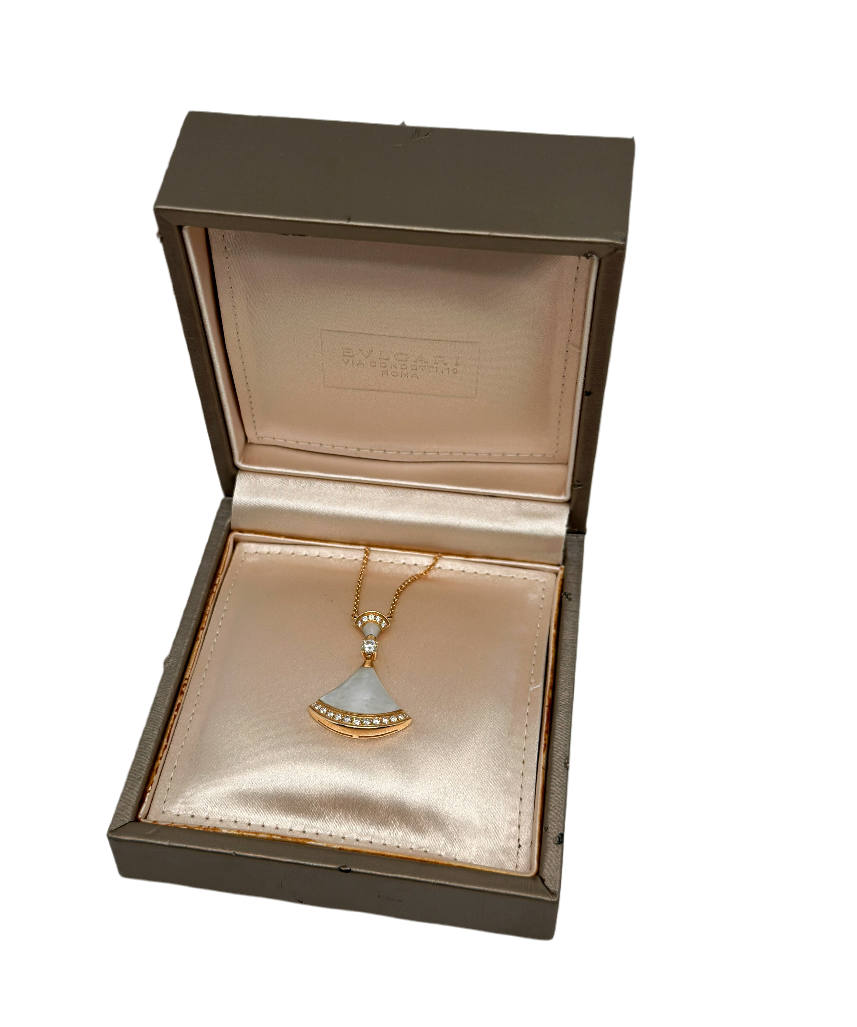 Bvlgari Divas’ Dream Rose Gold Necklace(White) S/M