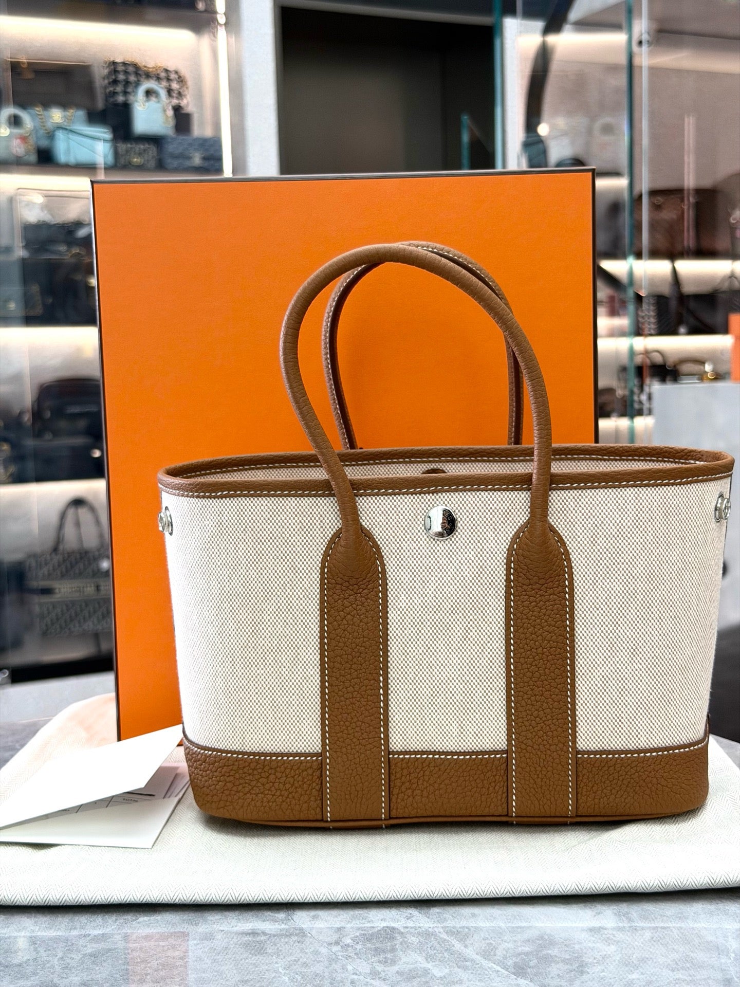 Hermès Gold Mini Garden Party (G stamp)
