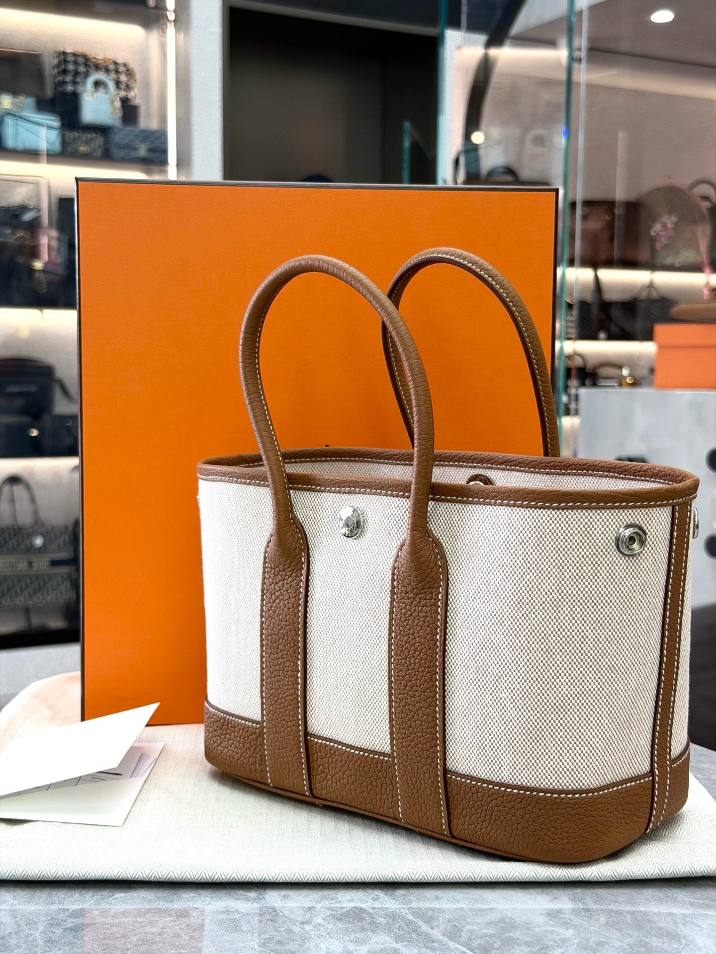 Hermès Gold Mini Garden Party (G stamp)