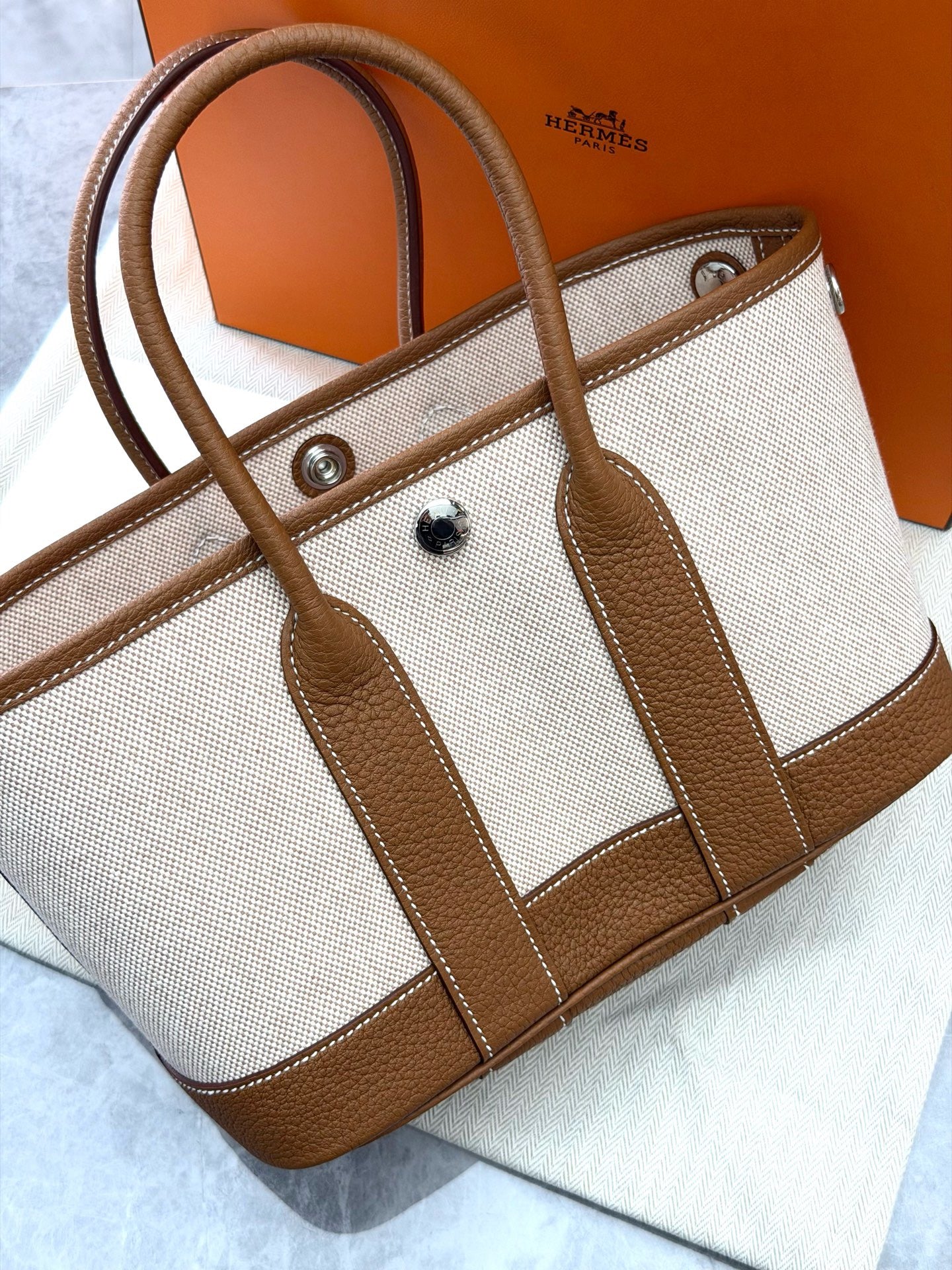 Hermès Gold Mini Garden Party (G stamp)