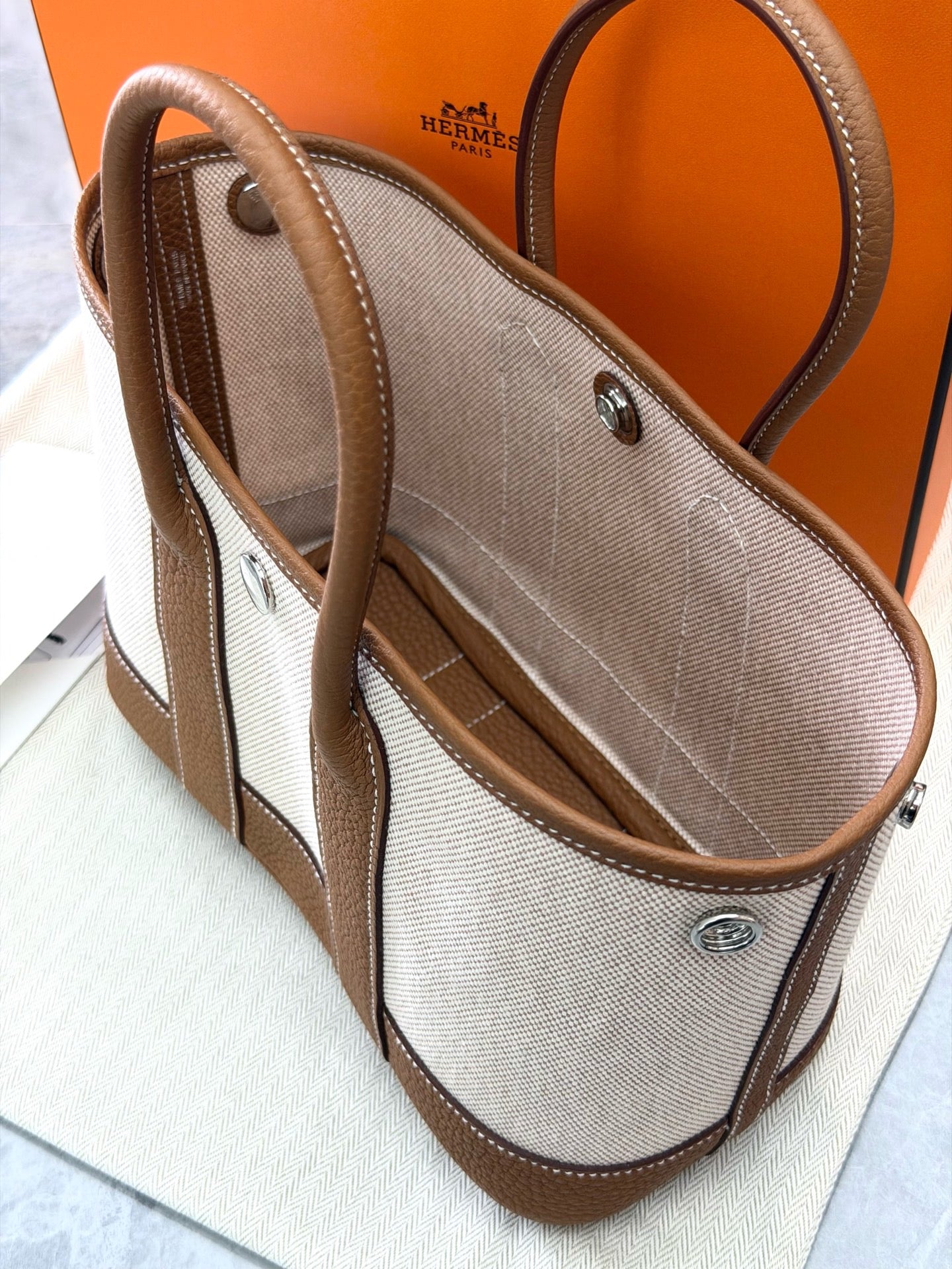 Hermès Gold Mini Garden Party (G stamp)