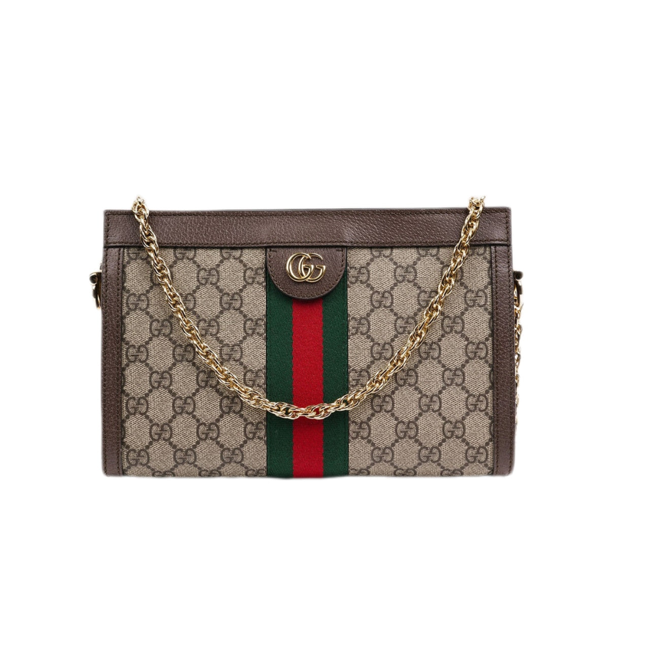 Gucci GG SMALL SHOULDER BAG (Oro/Brown)