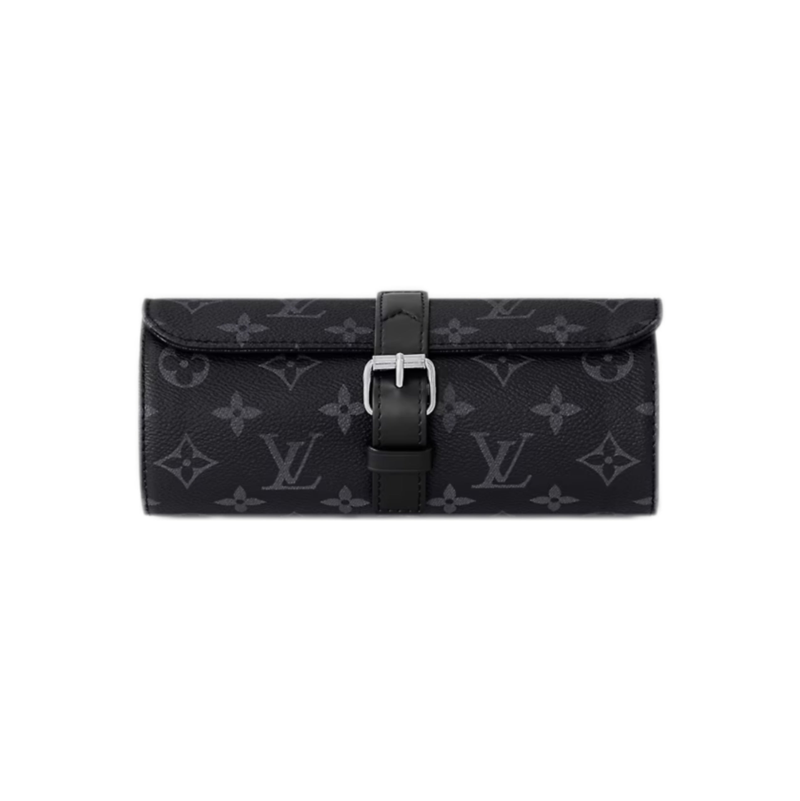 Louis Vuitton 3 Watch Case Monogram Eclipse (Black)