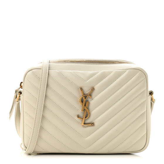 YSL Saint Laurent Lou Medium Shoulder Bag (Beige)