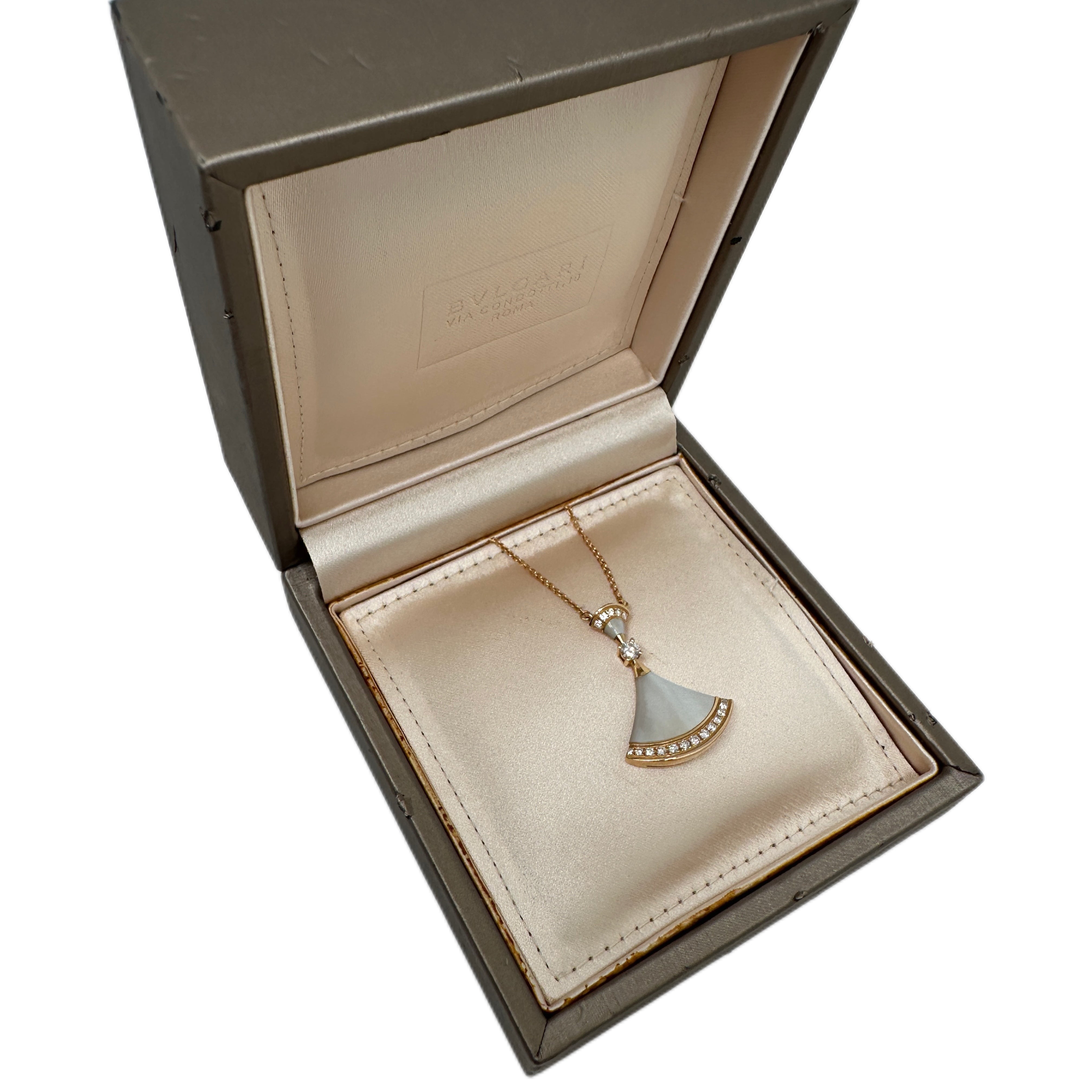 Bvlgari Divas’ Dream Rose Gold Necklace(White) S/M