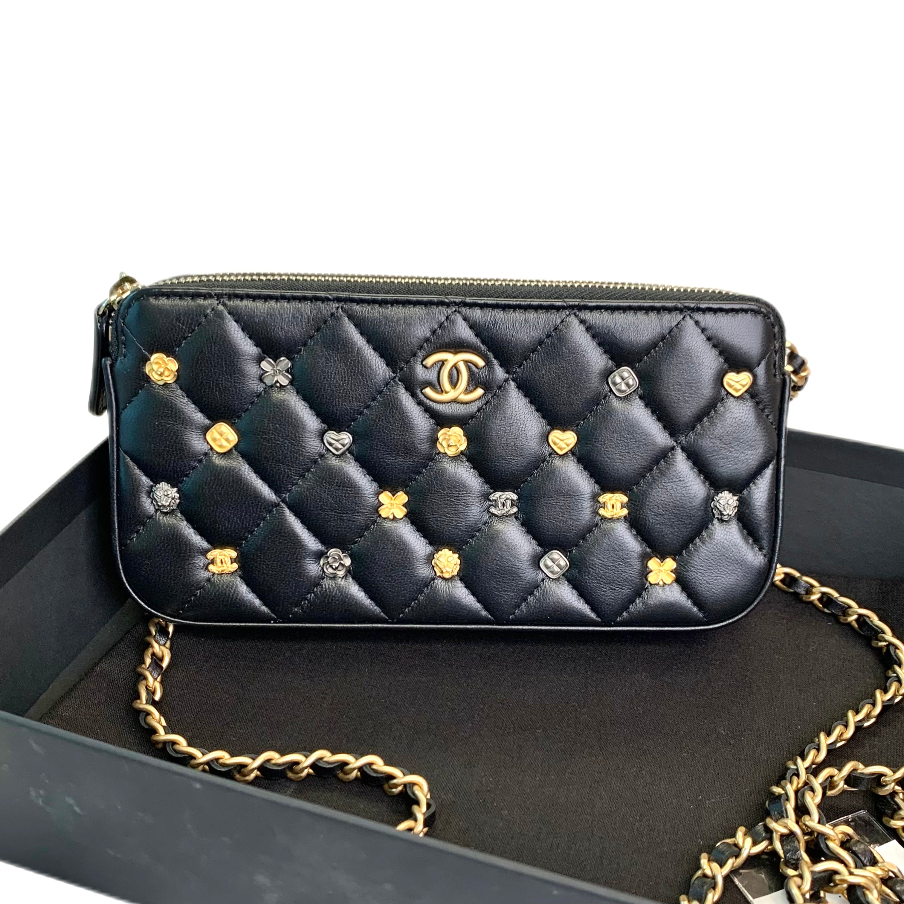 CHANEL Lucky Charms Clutch on Chain GHW