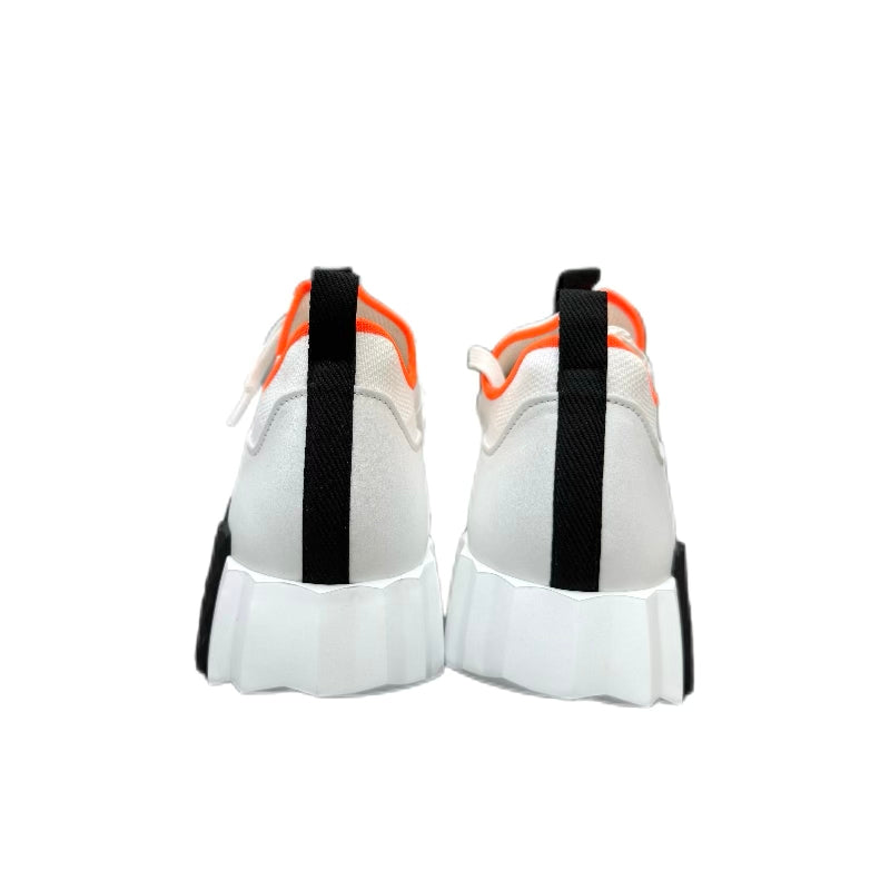 HERMÈS Depart slip-on sneaker (White/Orange/Black) 38