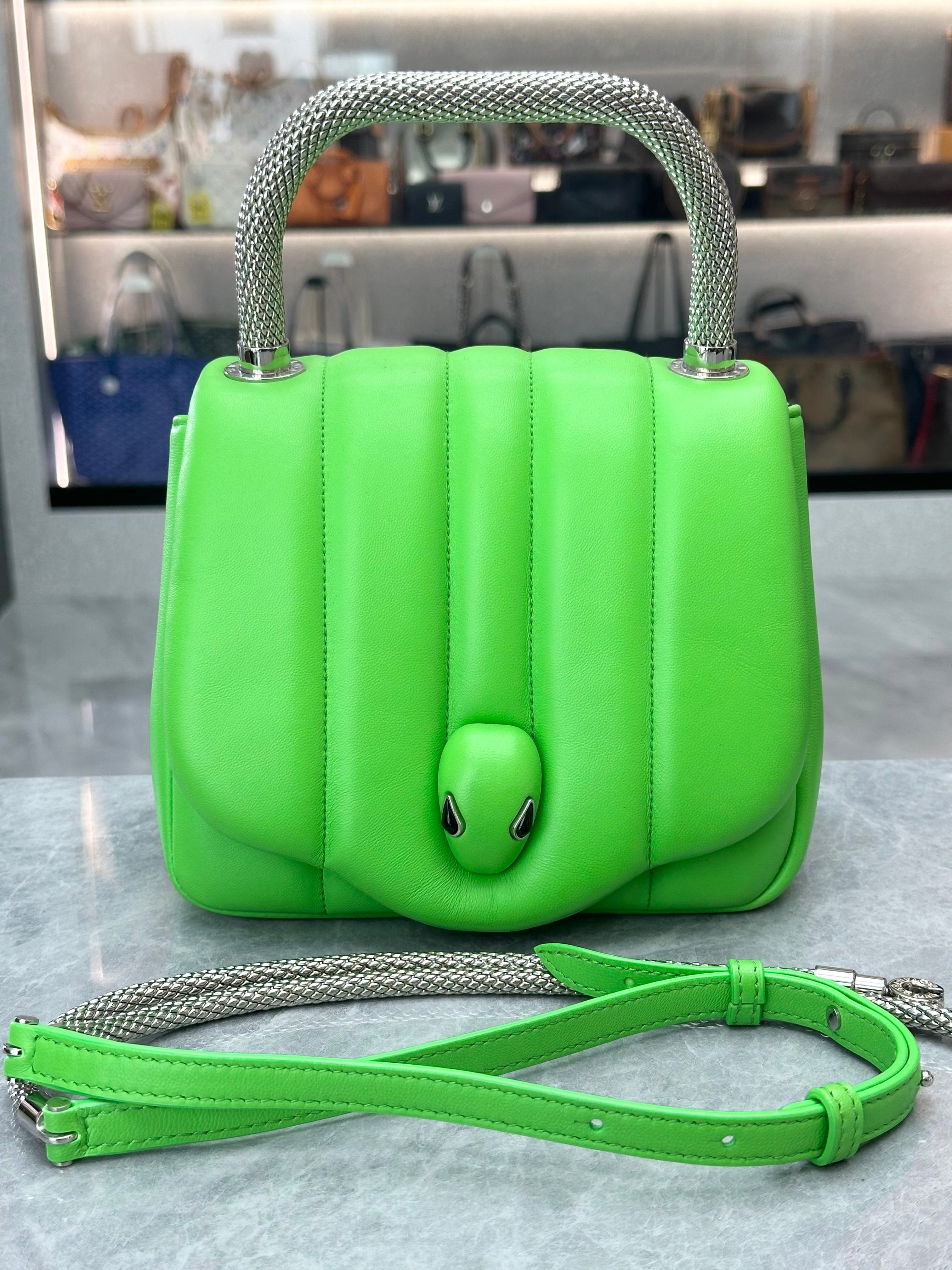 AMBUSH x BVLGARI Serpenti limitation bag Green