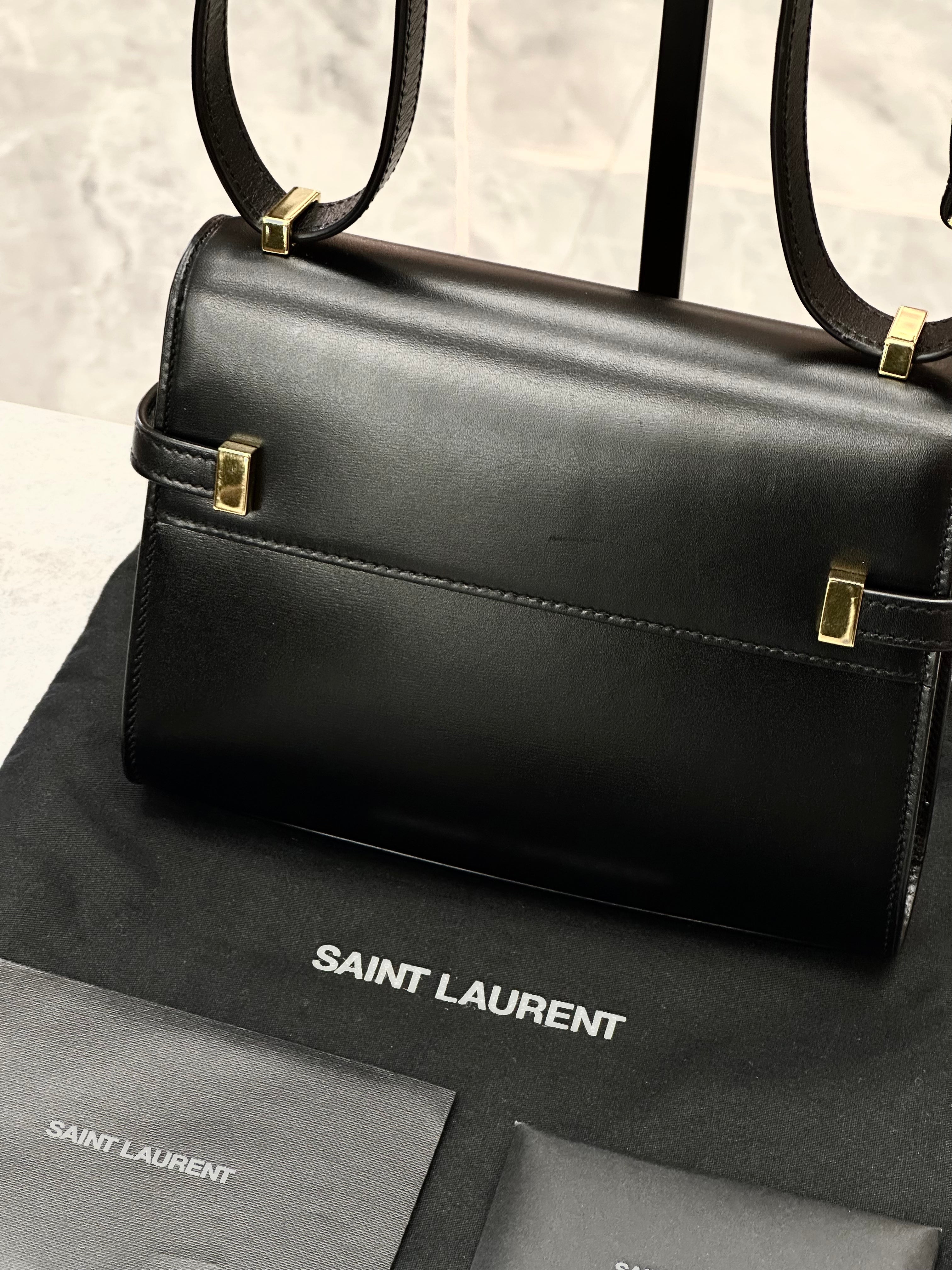 Saint Laurent Pairs Manhattan Mini Crossbody Bag