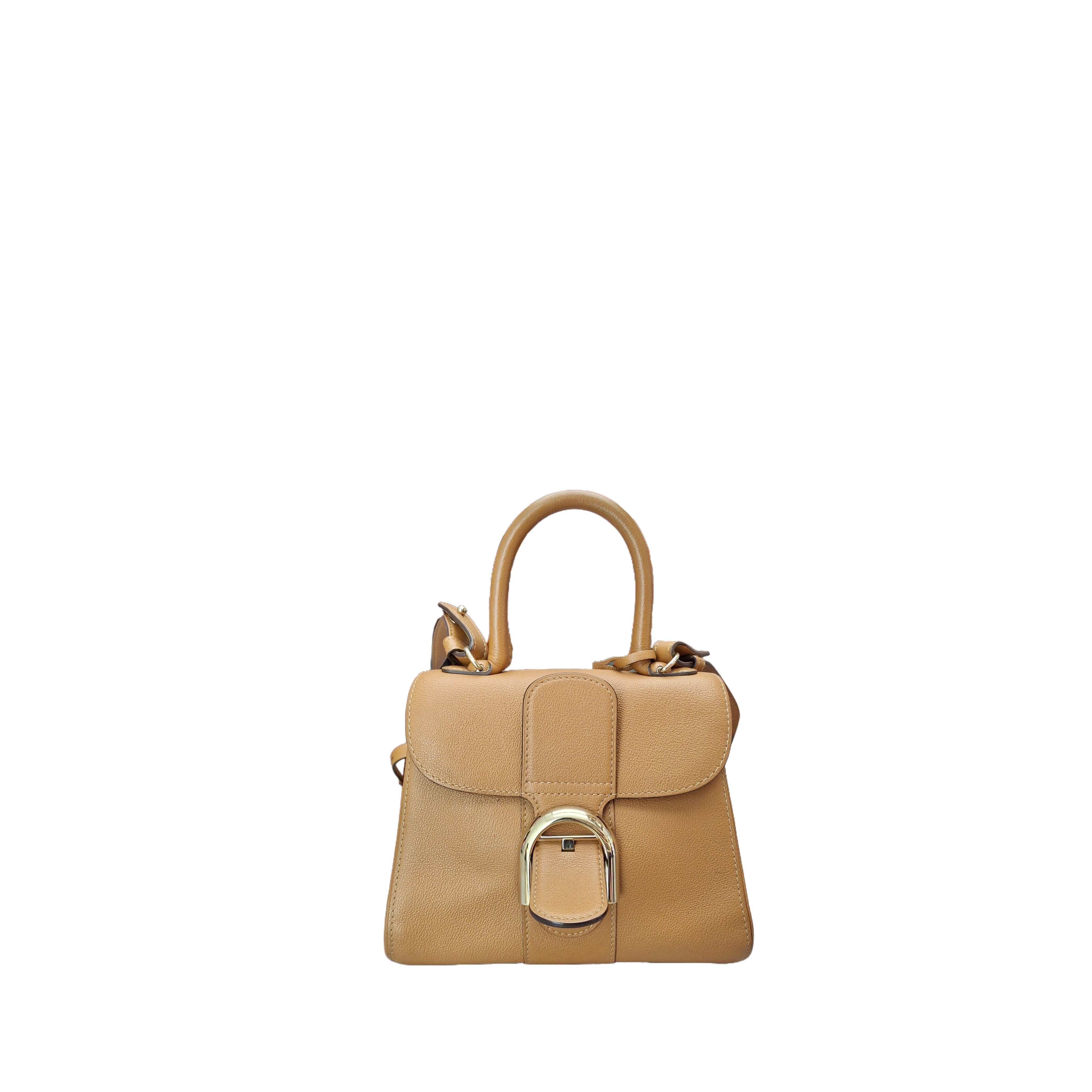 Delvaux Mini Brilliant Bag Box Calfskin in GHW Gold