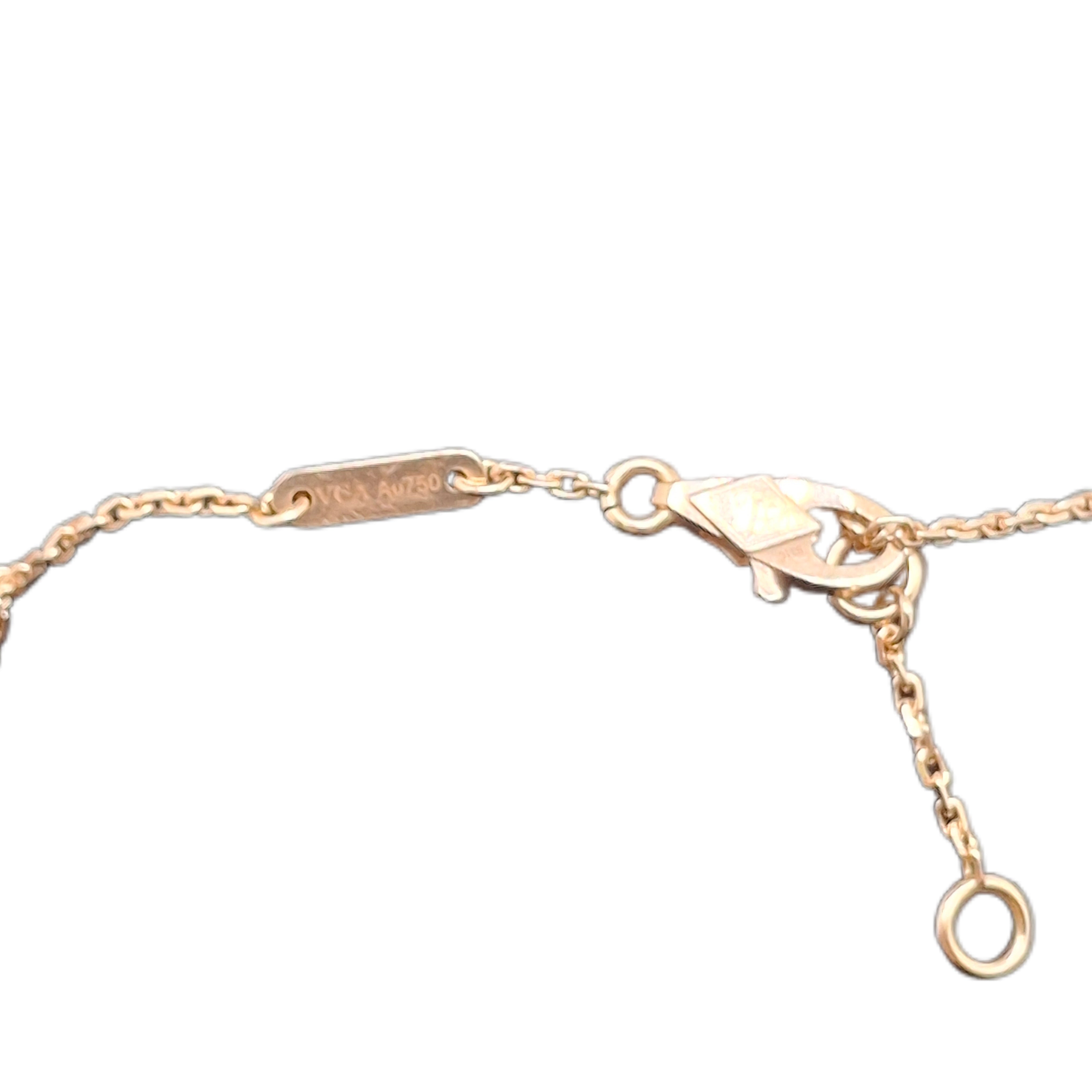 Van Cleef & Arpels Sweet Alhambra bracelet Rose Gold （Carnelian）