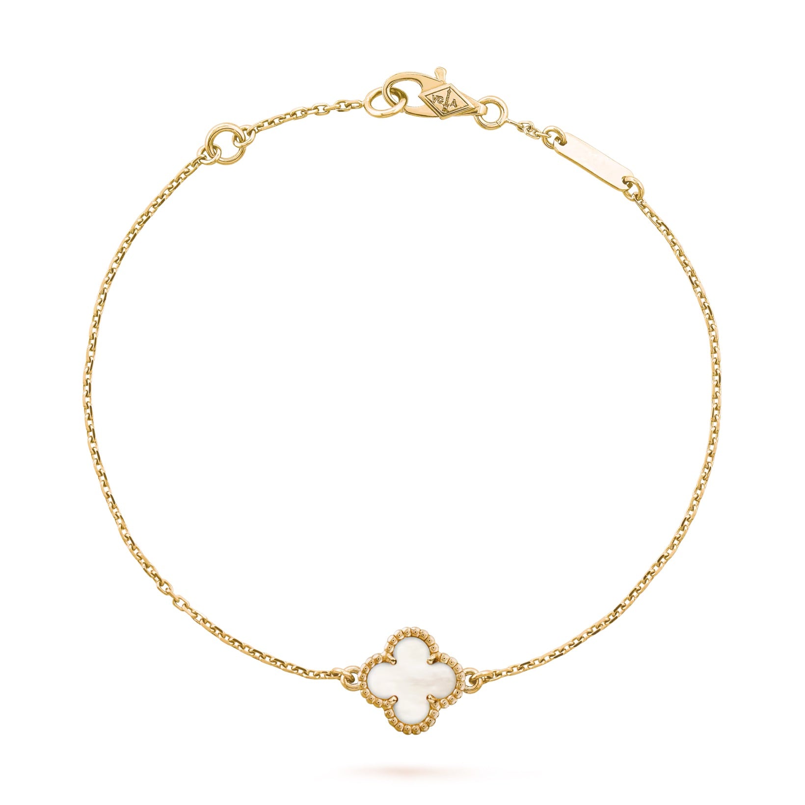 Van Cleef & Arpels Sweet Alhambra bracelet yellow gold (Mother-of-pearl)