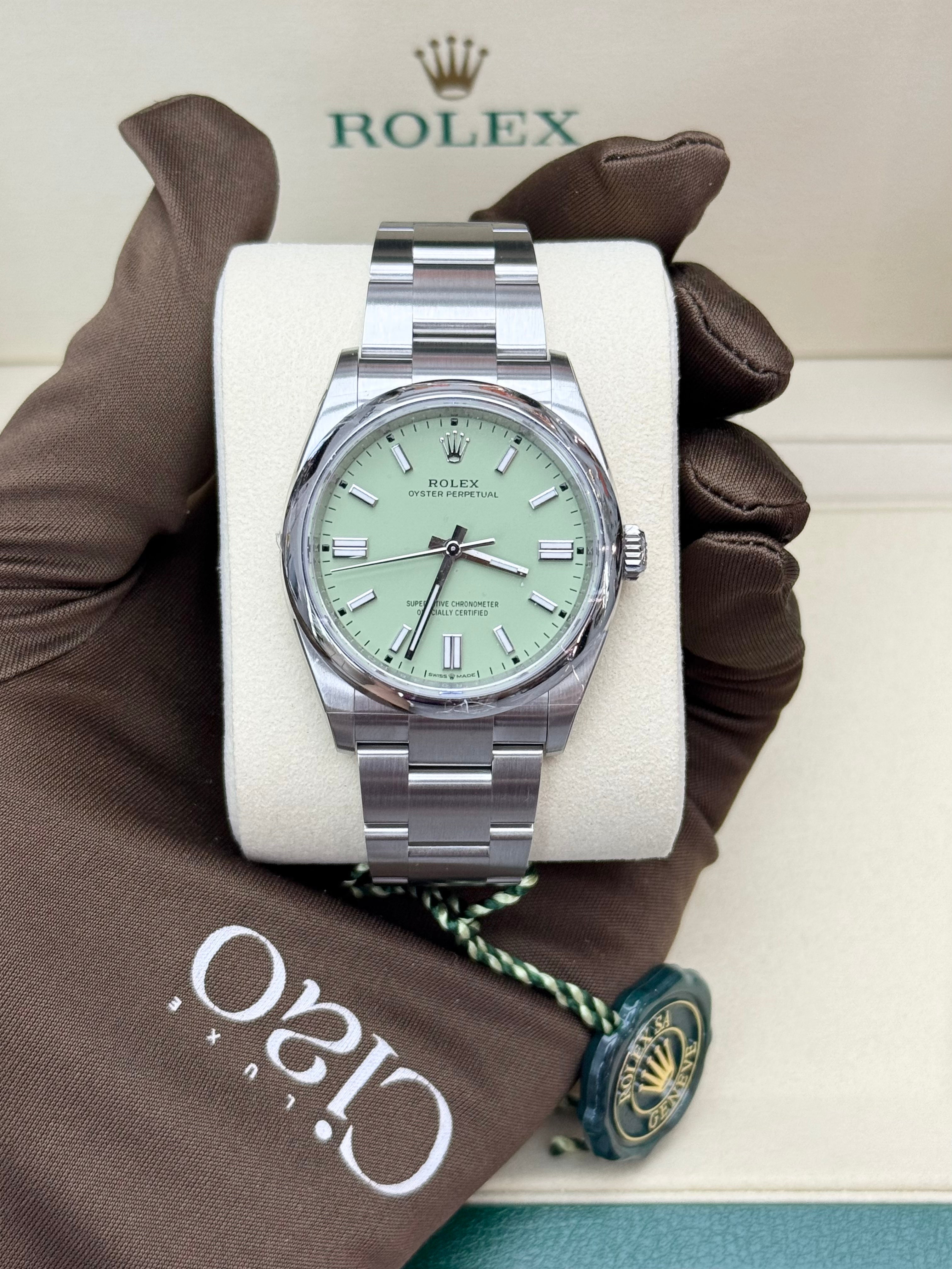 Rolex Oyster Perpetual 36 “Avocado Green” dial