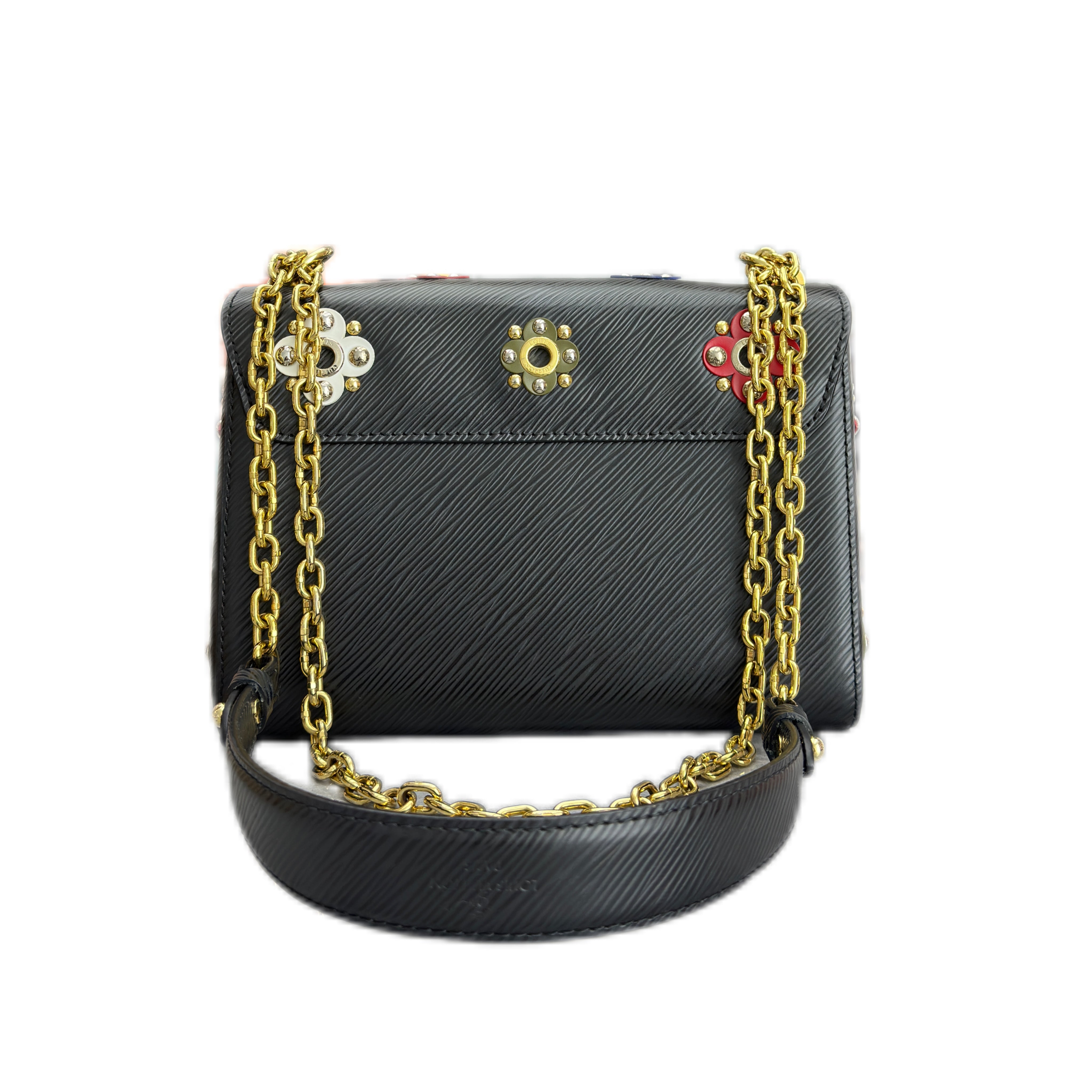 LOUIS VUITTON 2016 Epi  Mechanical Flowers Twist MM Crossbody Bag