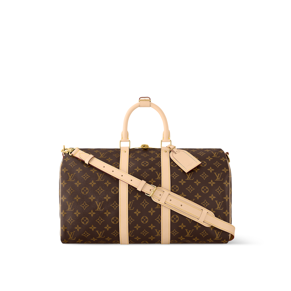 Louis Vuitton Keepall Bandoulière 45 Monogram Canvas (Beige) Brand new