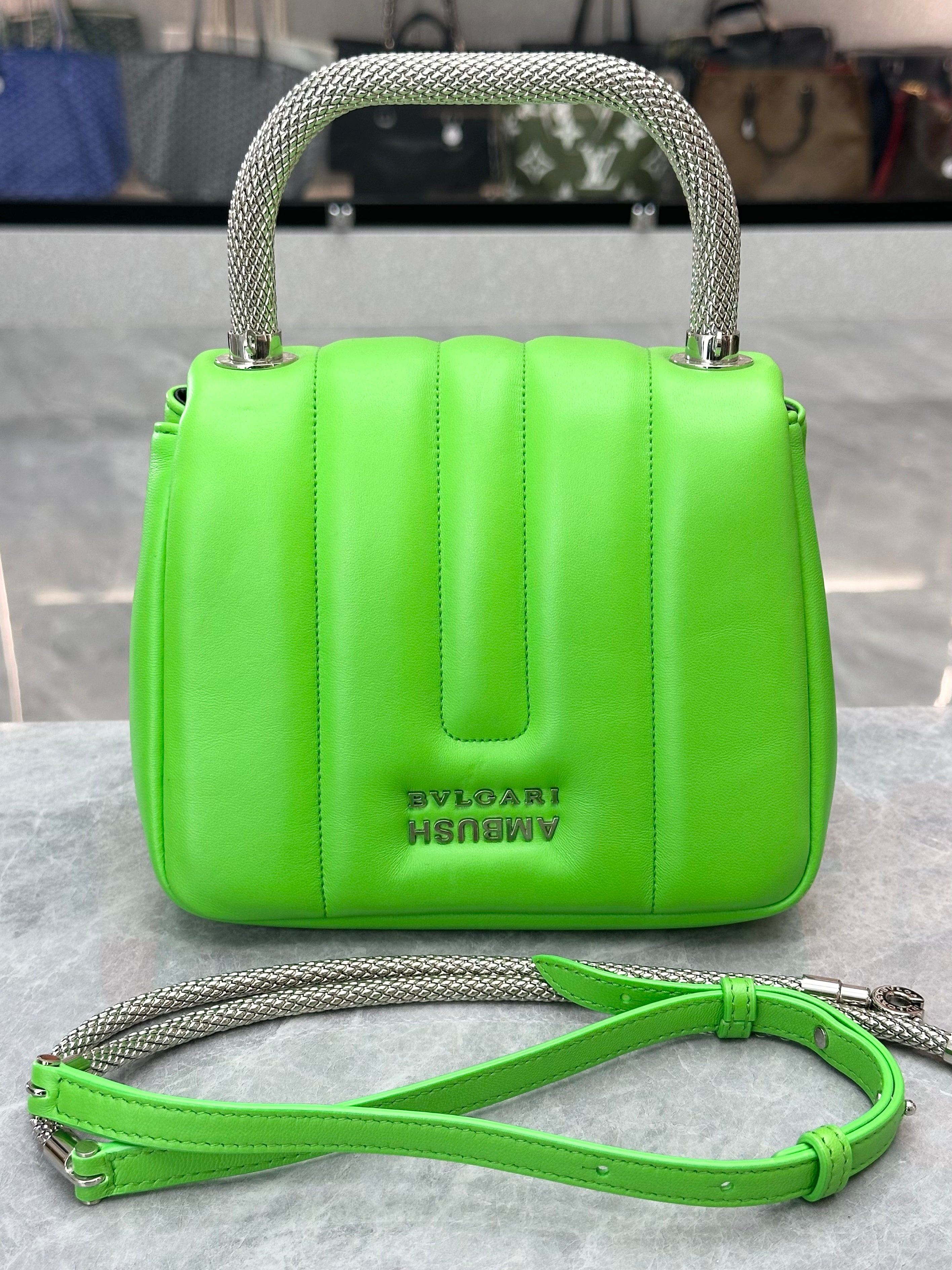 AMBUSH x BVLGARI Serpenti limitation bag Green