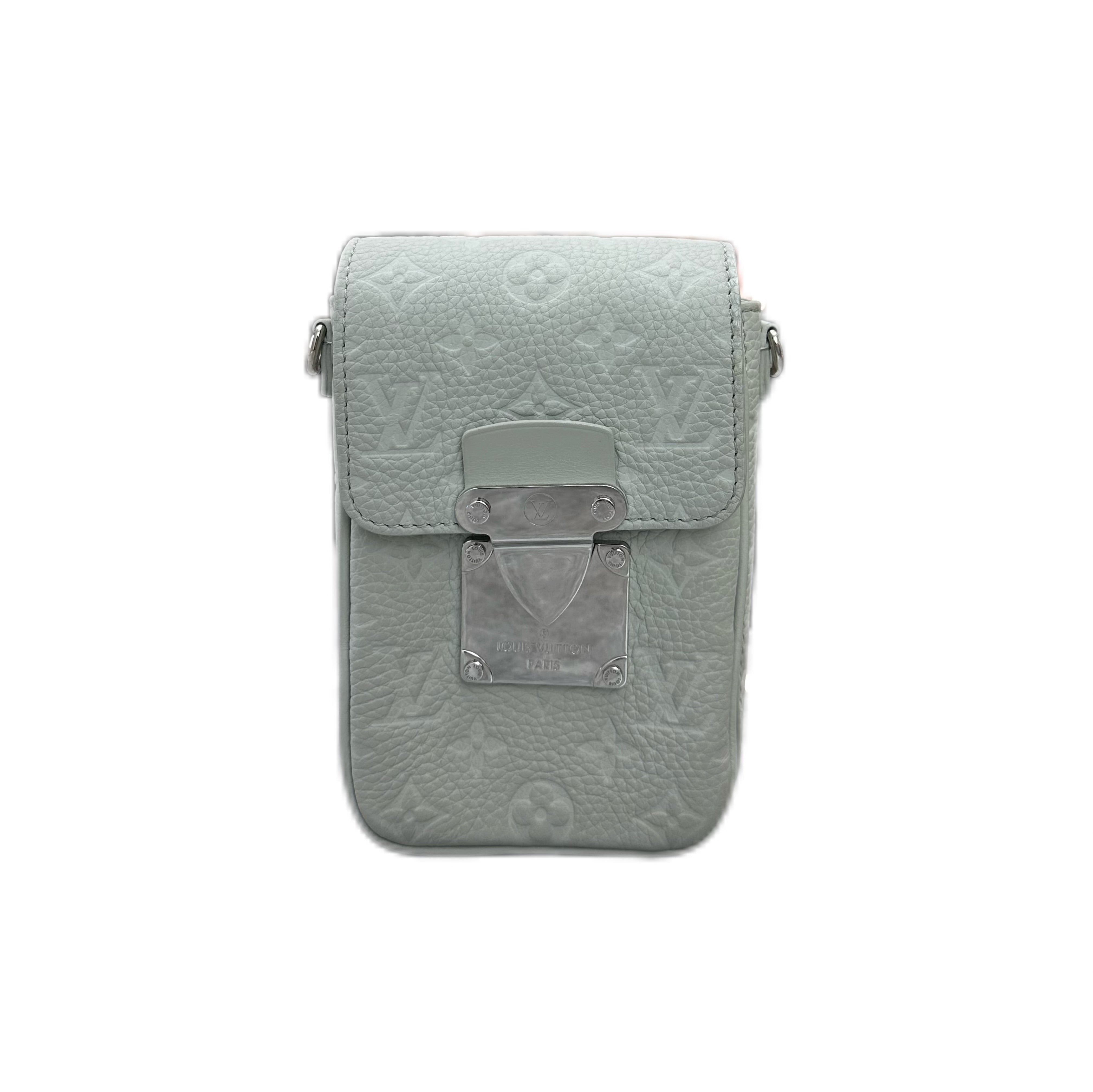 LOUIS VUITTON S-Lock Vertical Wearable Wallet SHW (Grey blue)