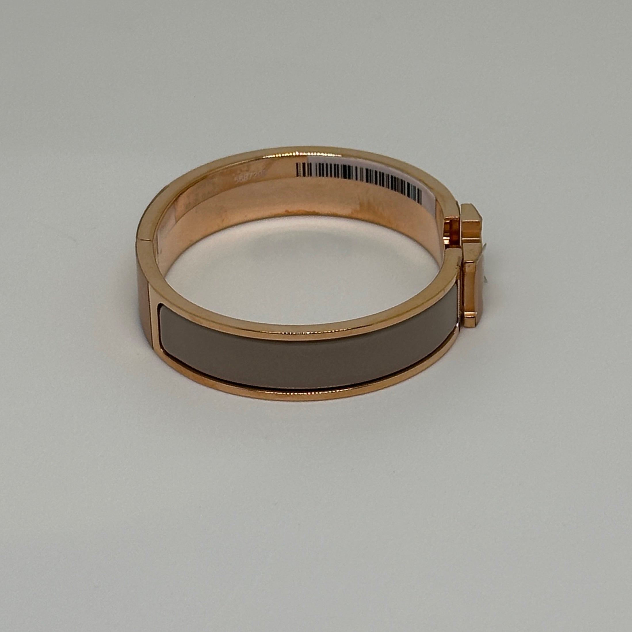 HERMÈS Clic H bracelet Marron Glacé (Light brown)