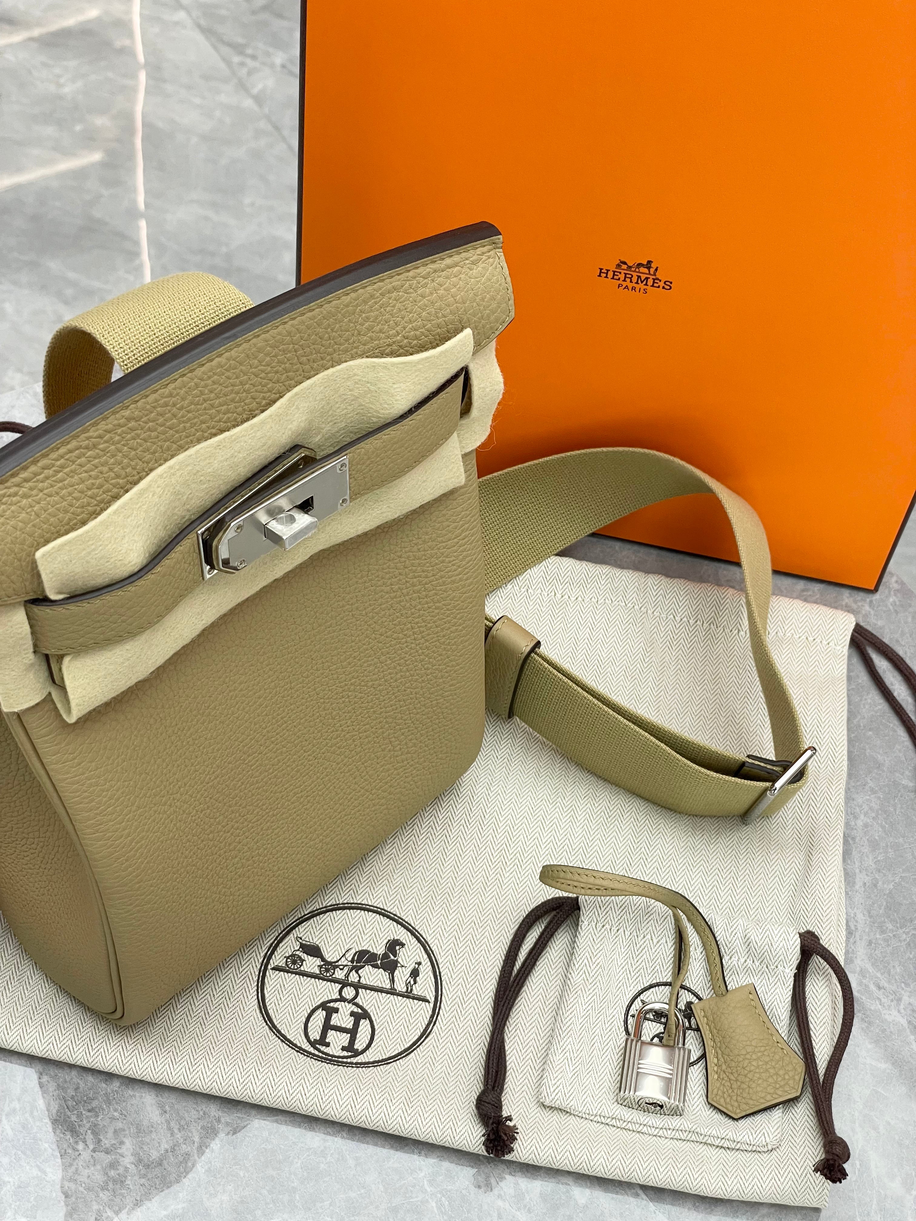 Hermes Hac a Dos Backpack PHW K Stamp