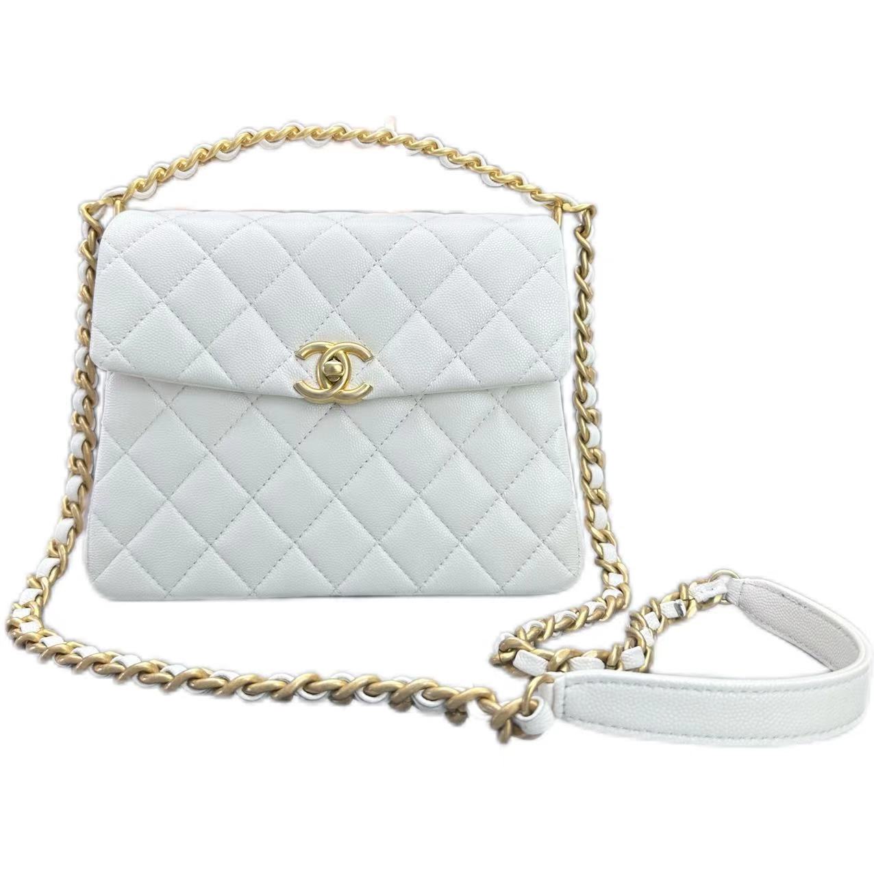 Chanel 24S 31 rue cambon handle bag calfskin (white)