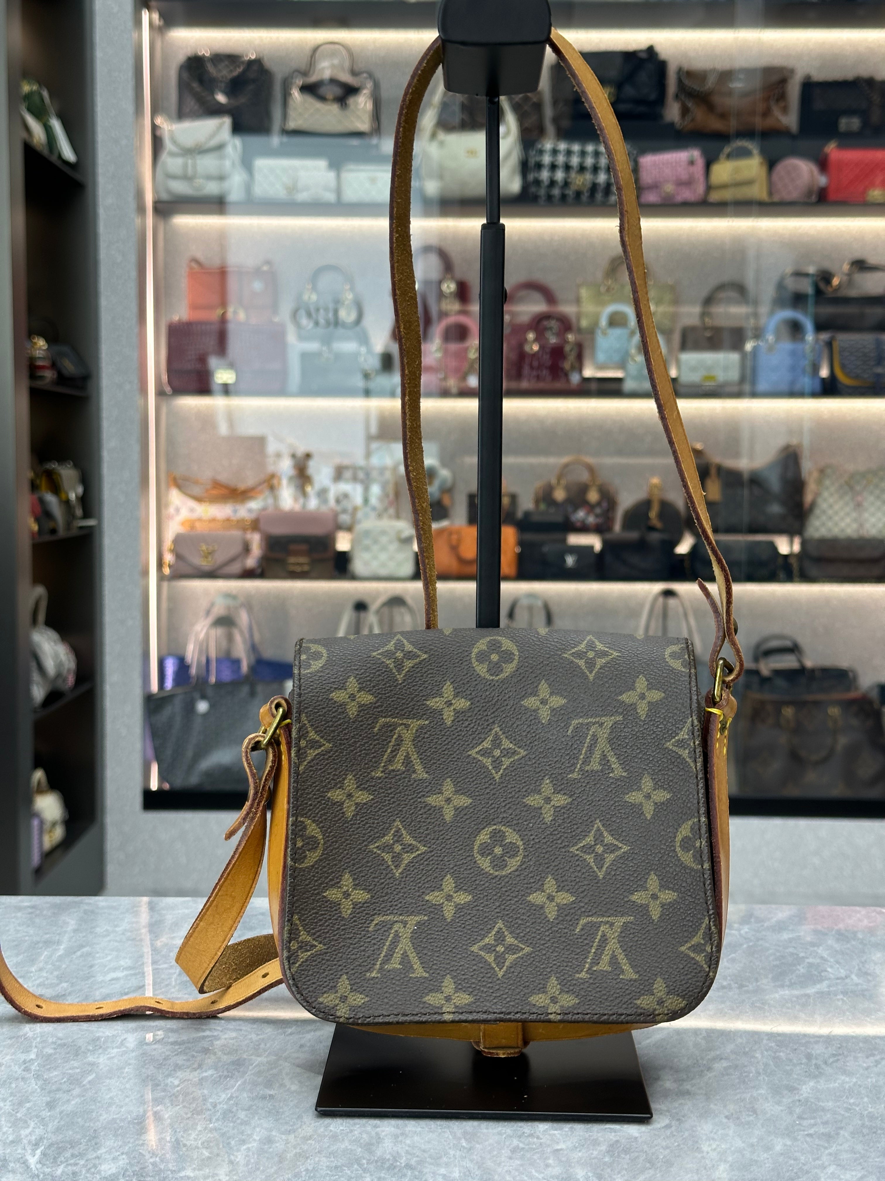 Louis Vuitton Cartouchière cloth crossbody bag （vintage）