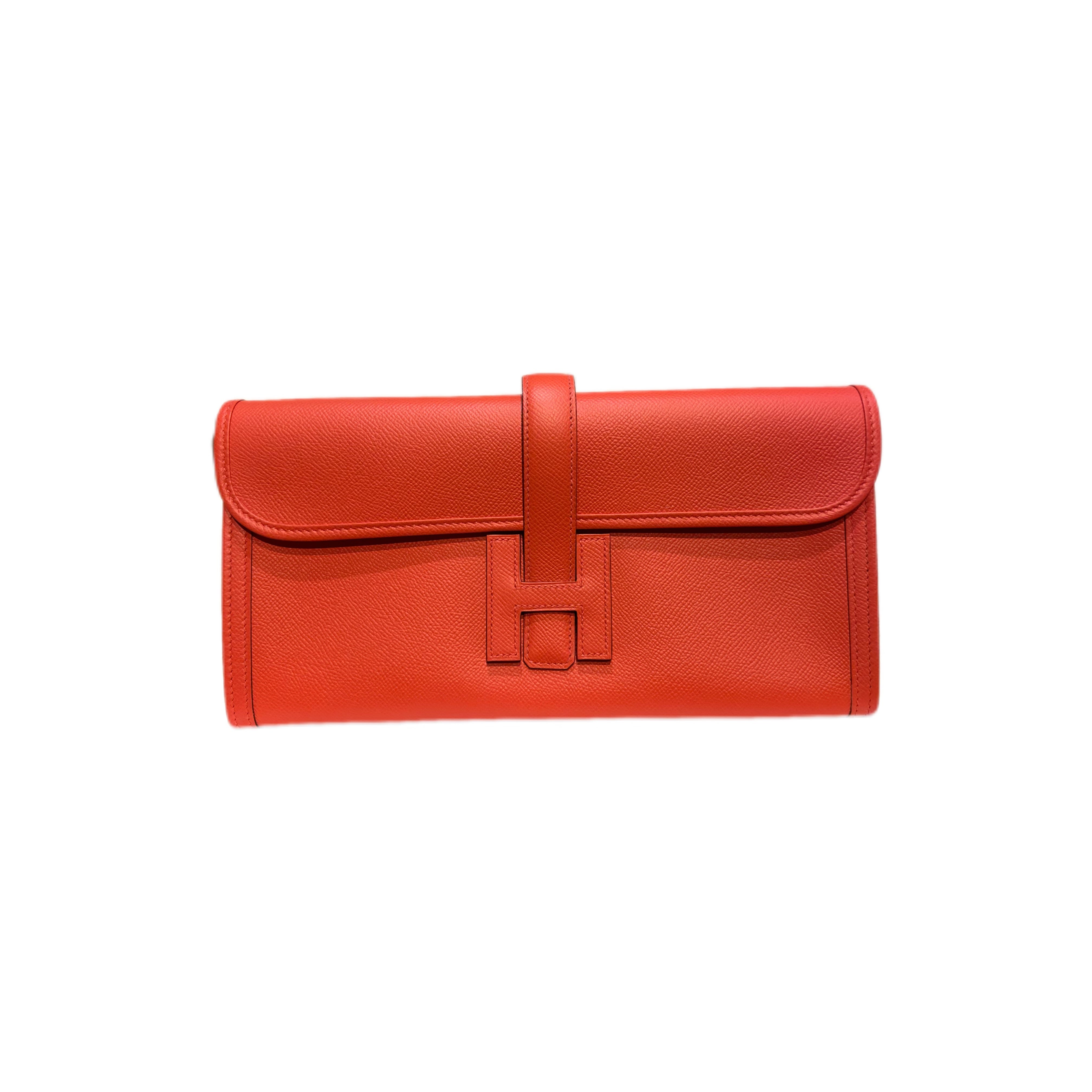 Hermès Jige Elan 29 Clutch in Swift Leather(Rose Azalee)