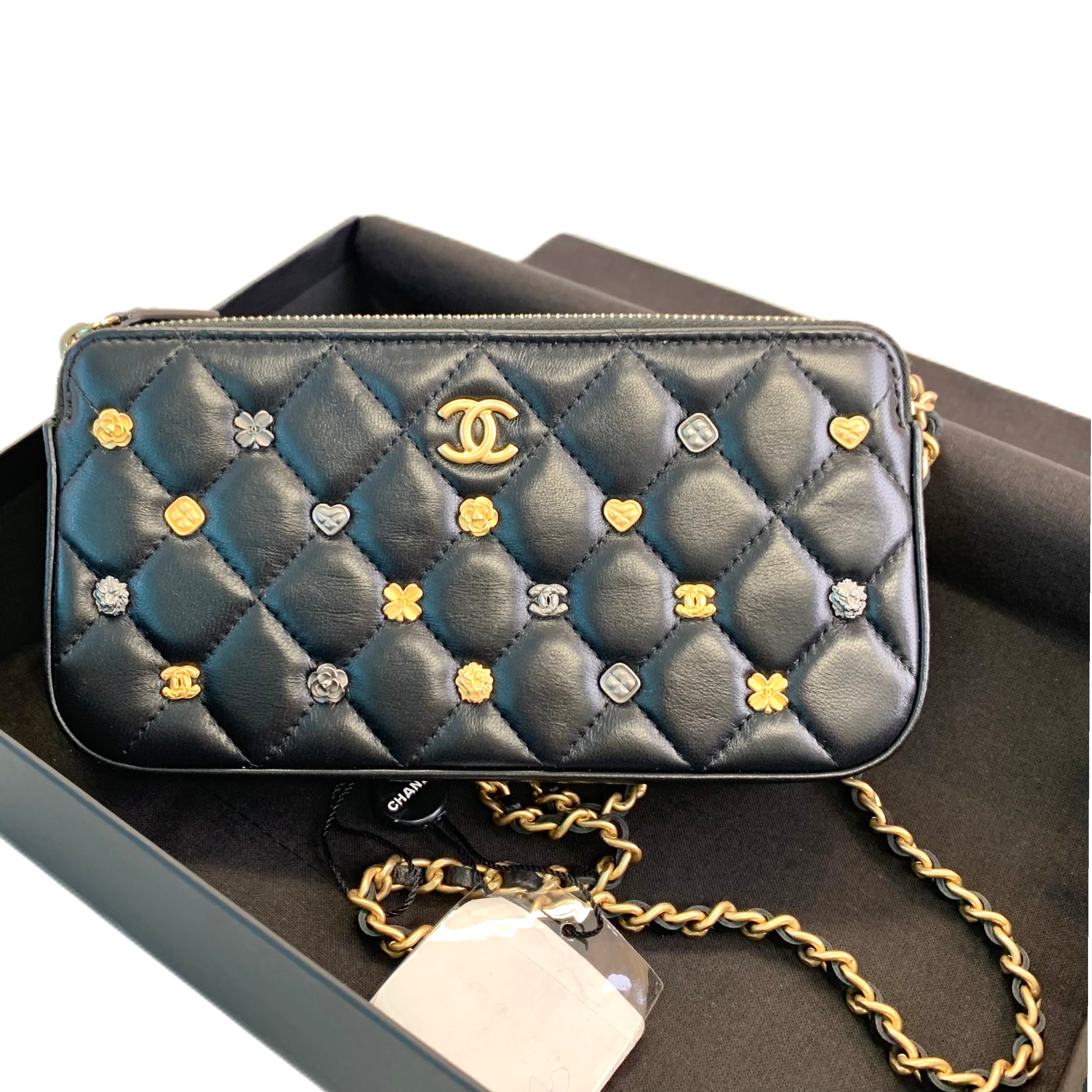 CHANEL Lucky Charms Clutch on Chain GHW