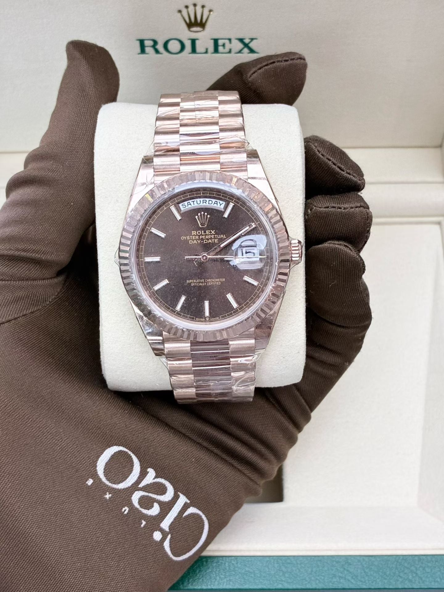 Rolex Day-Date 40 Oyster, 40 mm, Everose gold