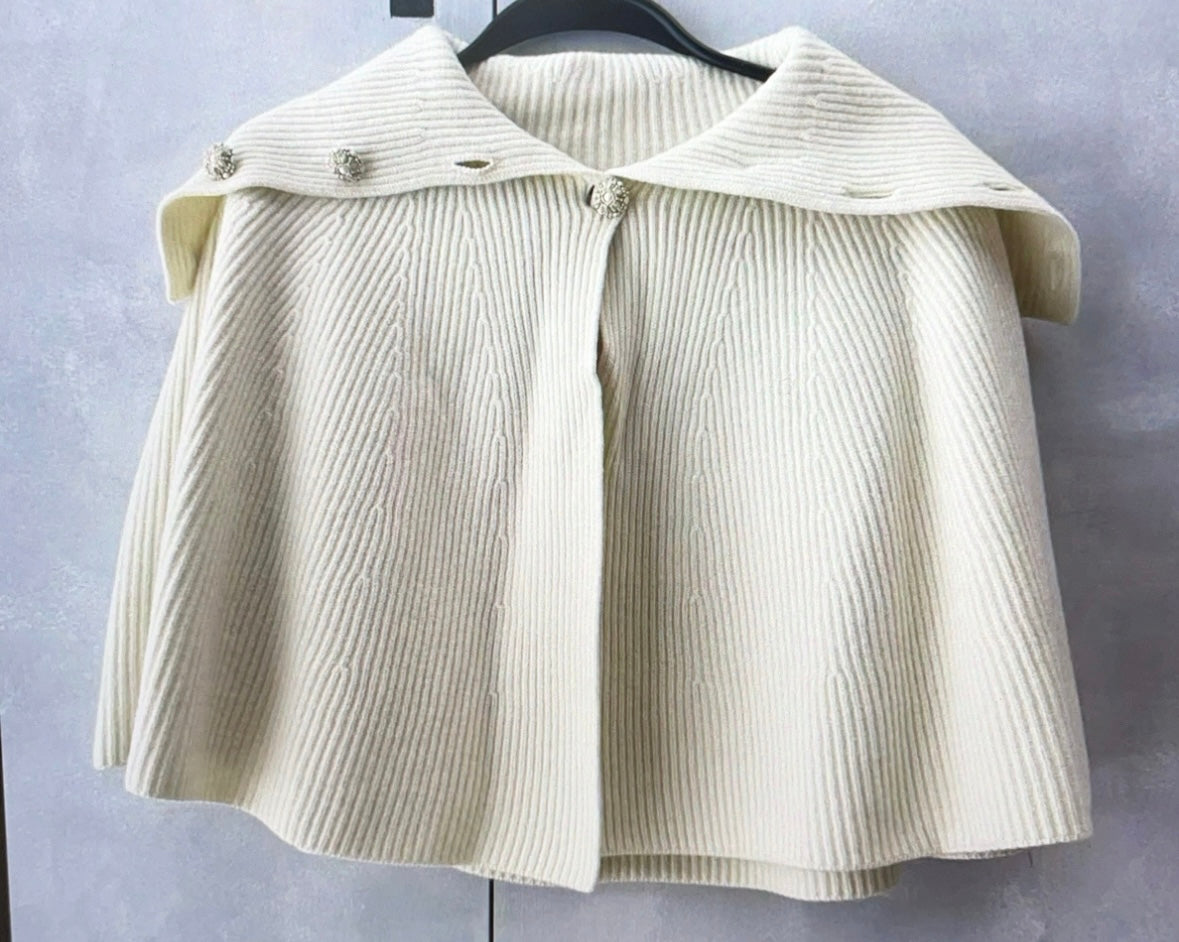 Chanel knit poncho