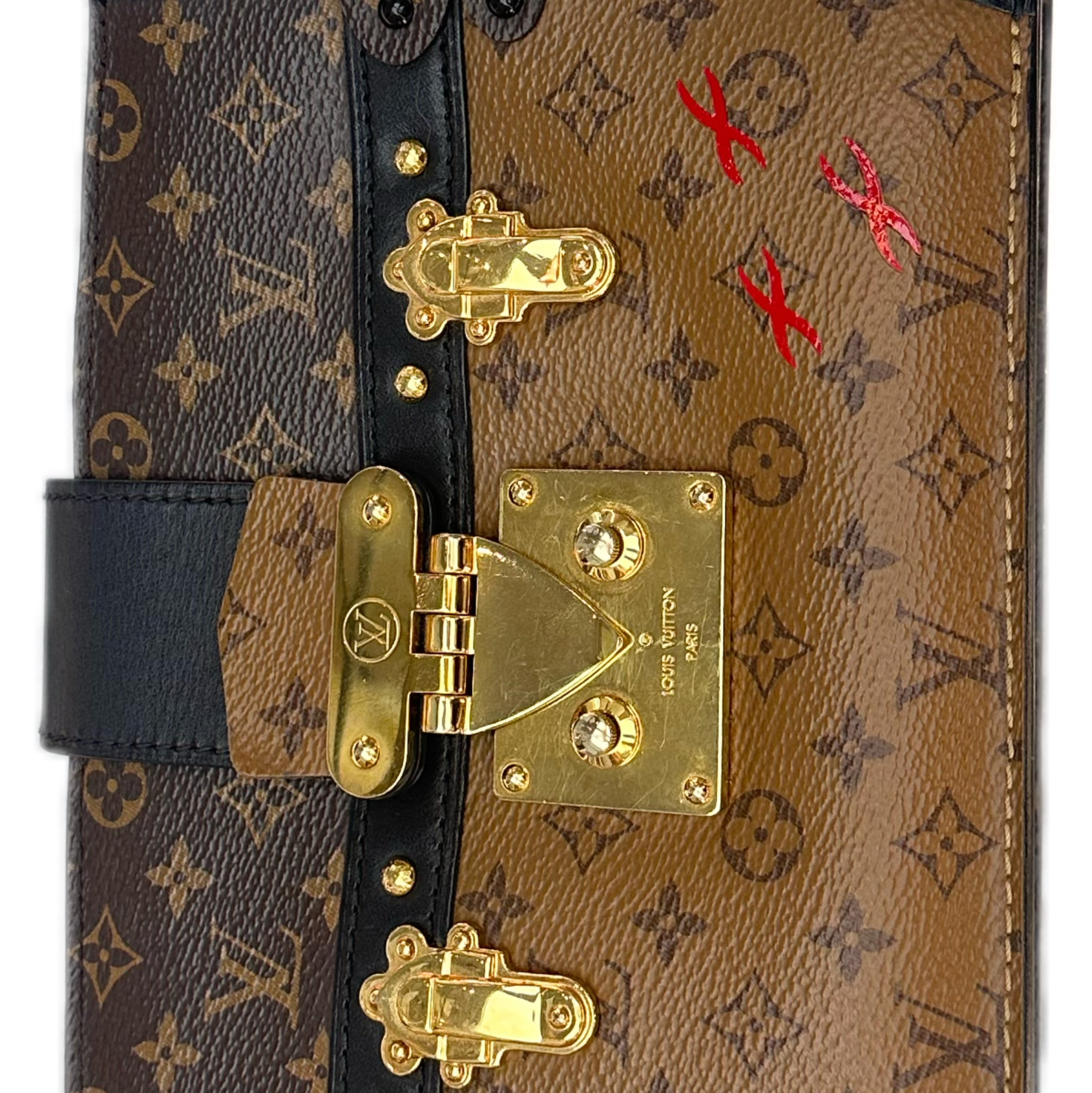 LOUIS VUITTON Trunk Clutch Monogram Reverse Canvas