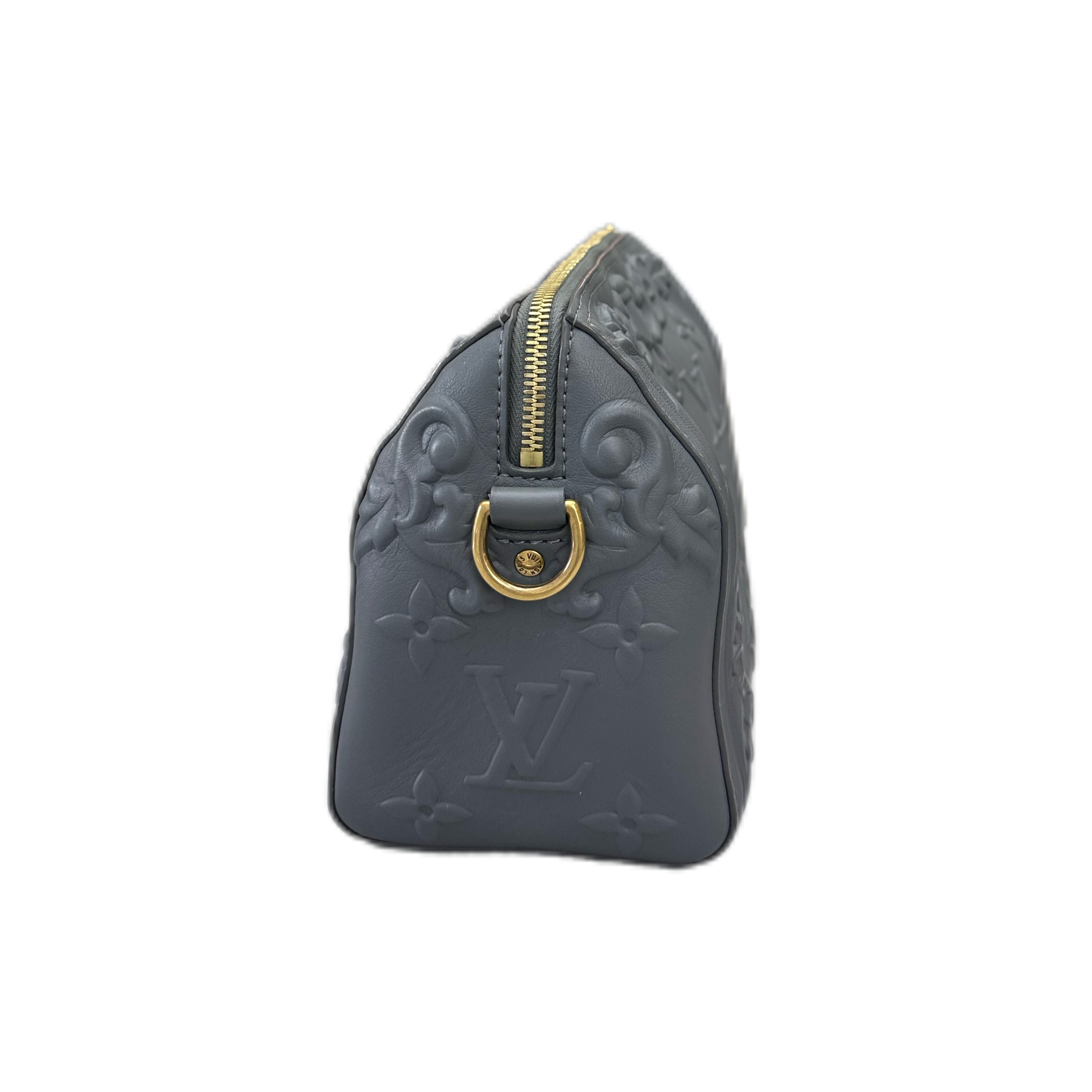 louis vuitton Versailles City Keepall Debossed Monogram GHW (Dark grey)