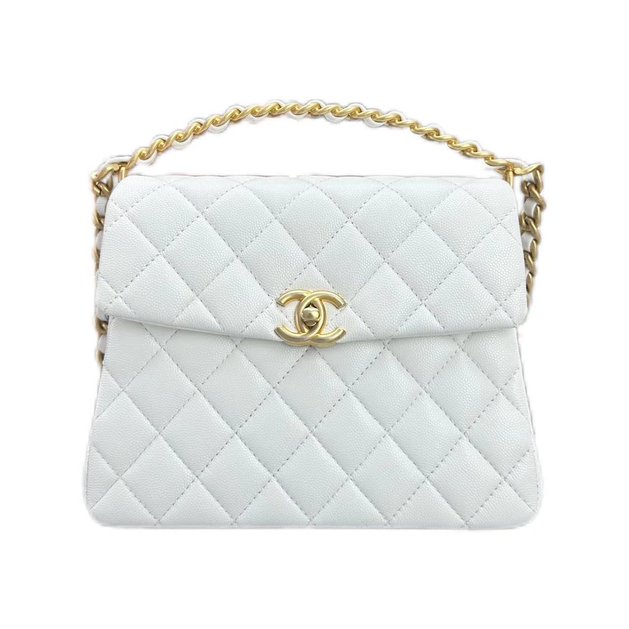 Chanel 24S 31 rue cambon handle bag calfskin (white)