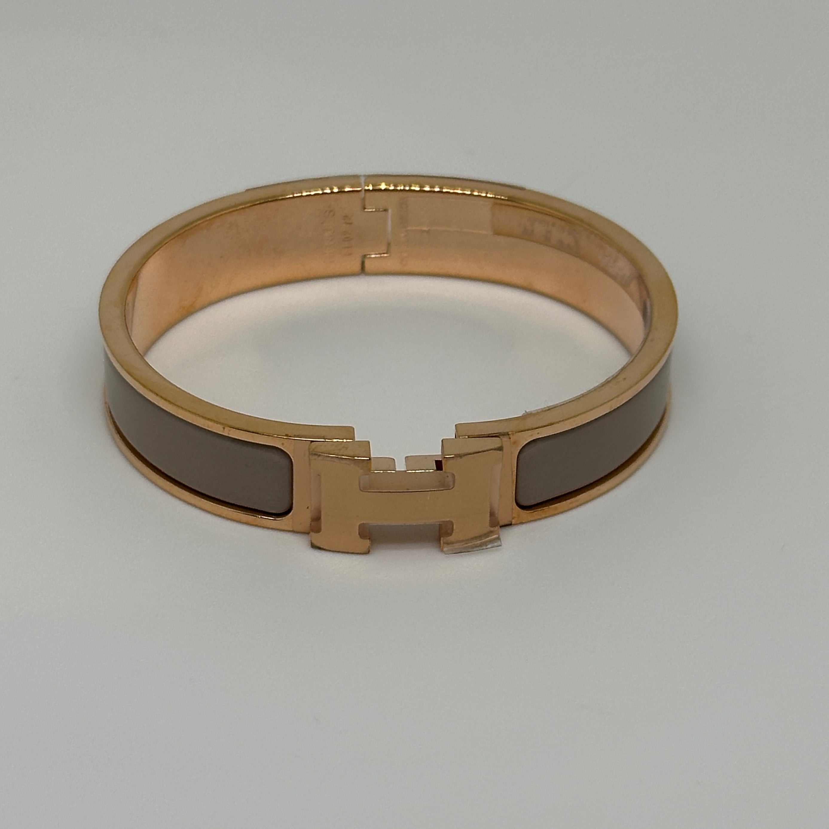 HERMÈS Clic H bracelet Marron Glacé (Light brown)