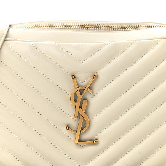 YSL Saint Laurent Lou Medium Shoulder Bag (Beige)