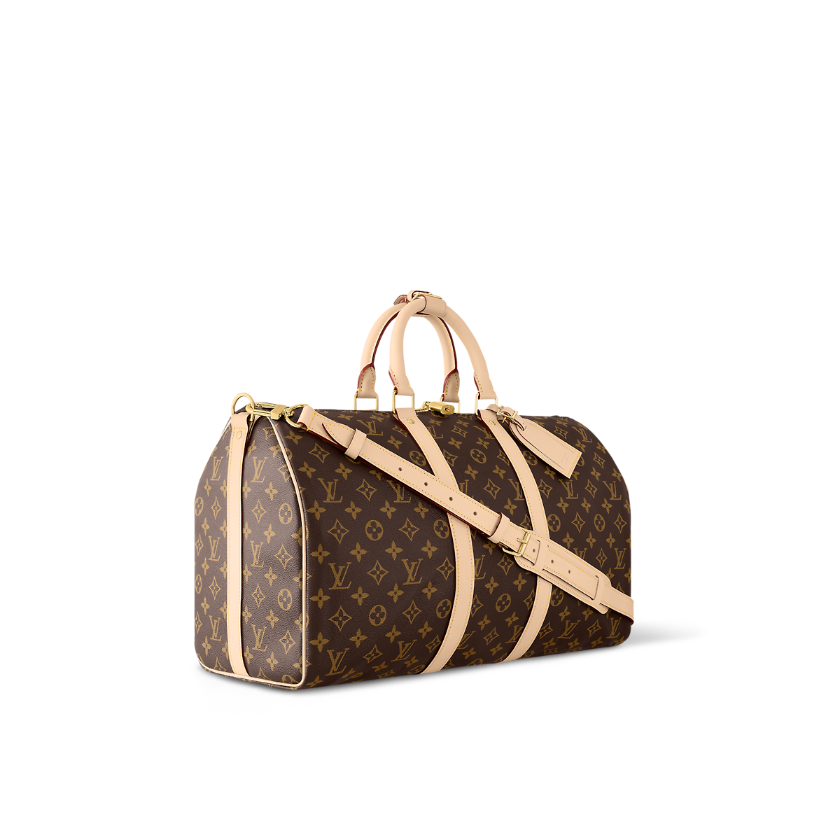 Louis Vuitton Keepall Bandoulière 45 Monogram Canvas (Beige) Brand new