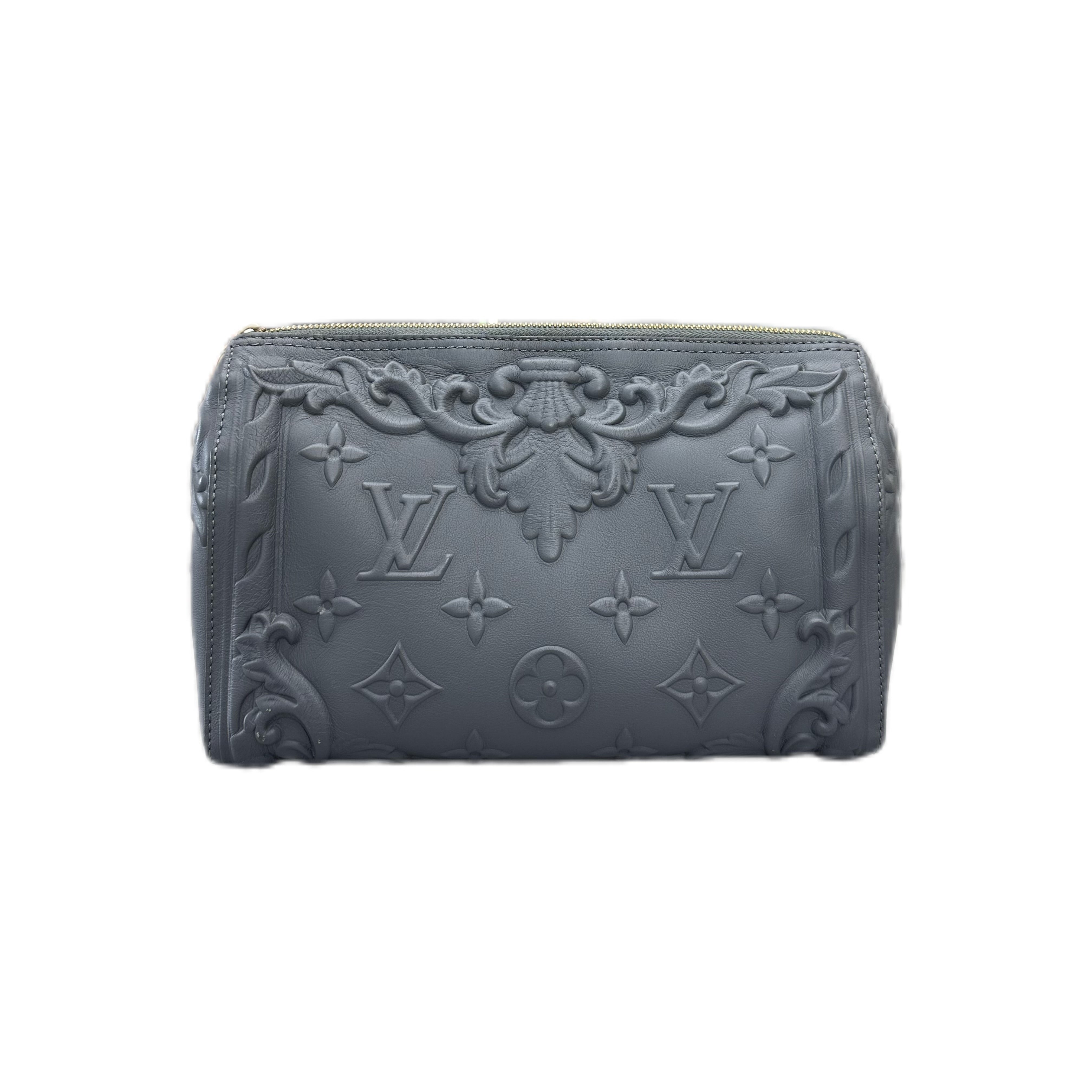 louis vuitton Versailles City Keepall Debossed Monogram GHW (Dark grey)