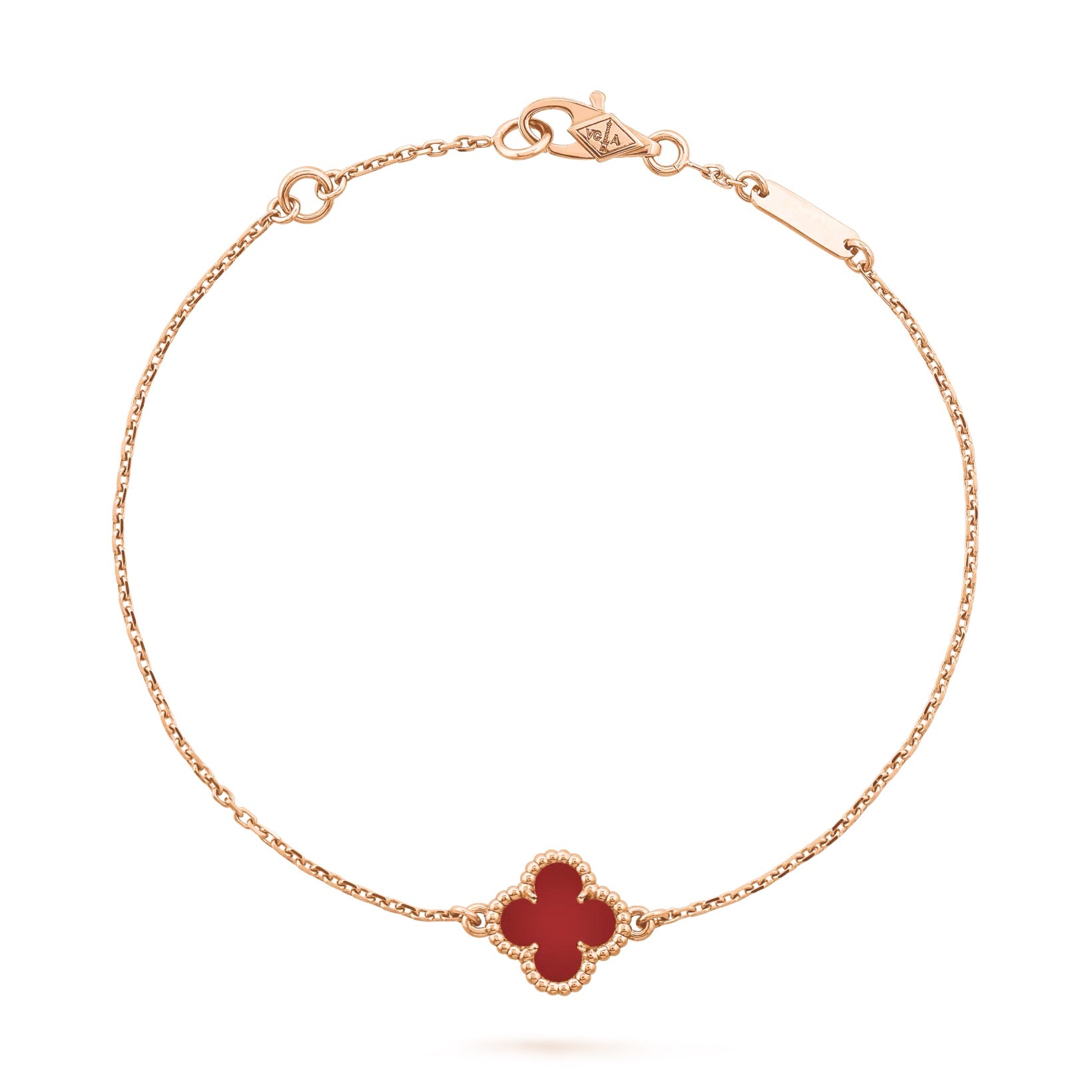 Van Cleef & Arpels Sweet Alhambra bracelet Rose Gold （Carnelian）