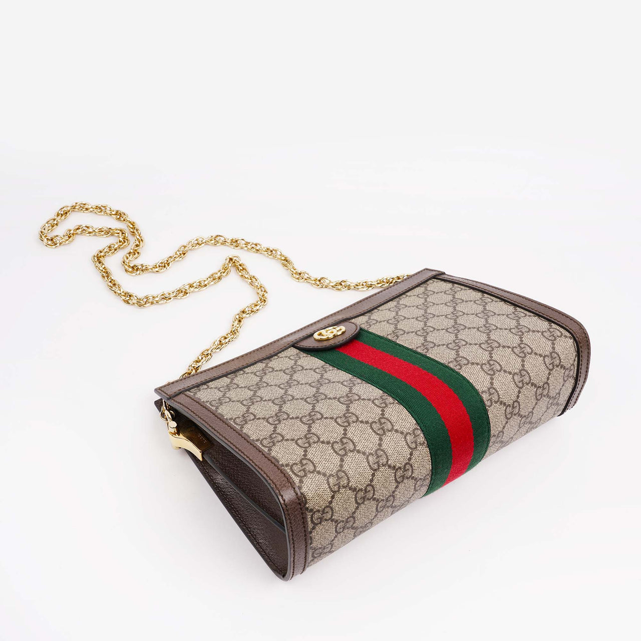 Gucci GG SMALL SHOULDER BAG (Oro/Brown)