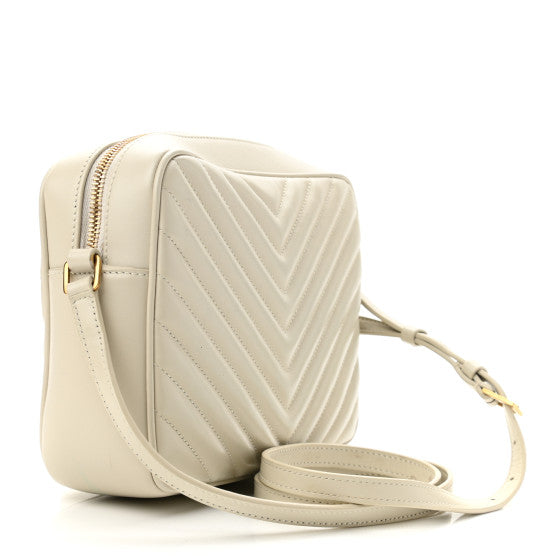 YSL Saint Laurent Lou Medium Shoulder Bag (Beige)